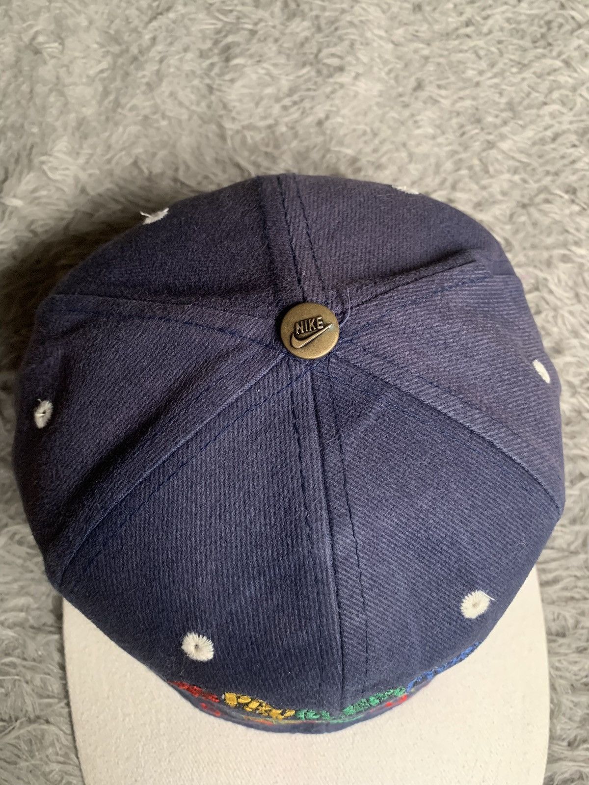 Vintage Vintage 90s No Problem Mon Jamaica Two Tone Hat Cap Size ONE SIZE - 4 Thumbnail