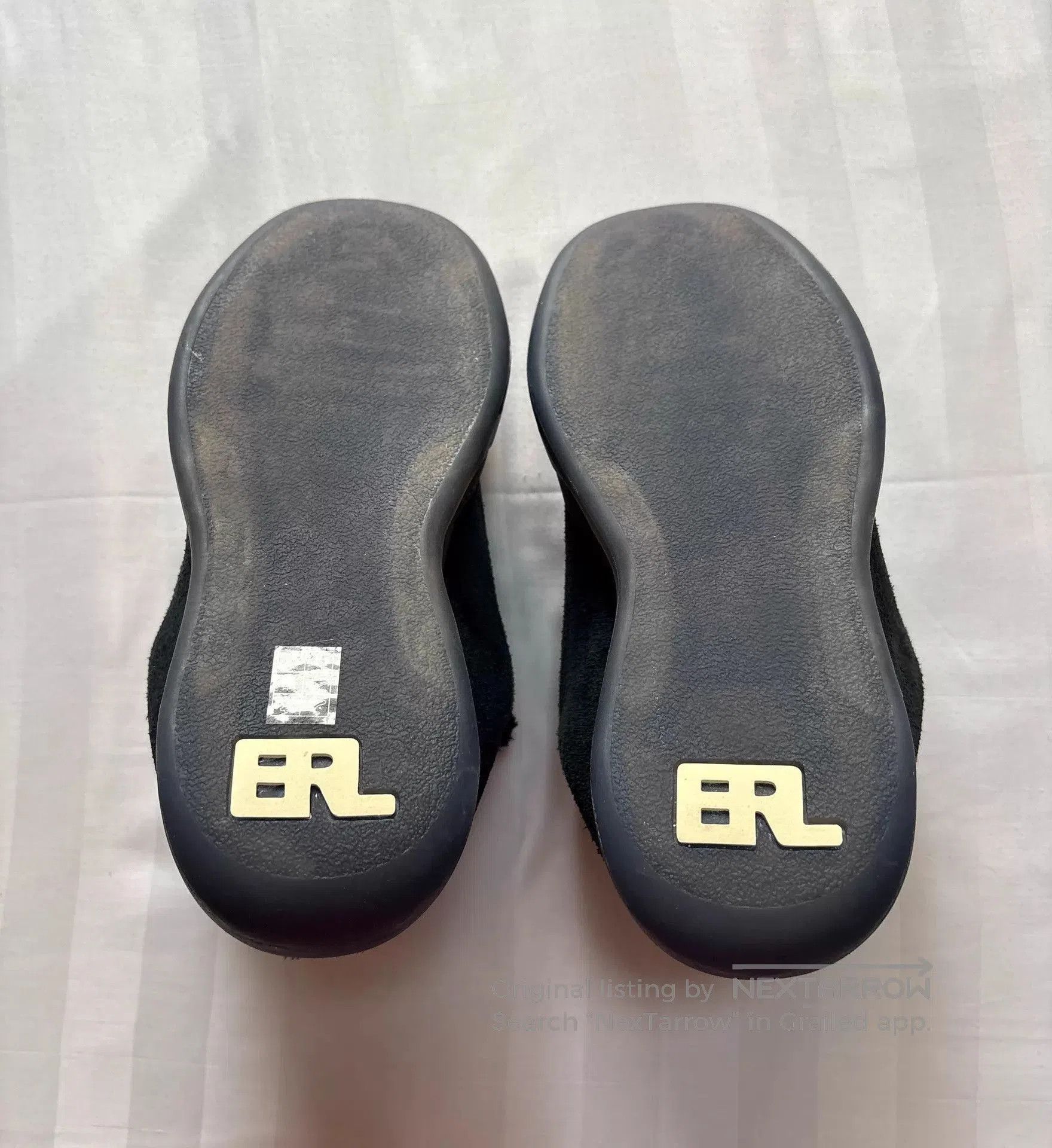 ERL Black Low-Top Sneakers with White Laces. Size US 8 / EU 41 - 4 Thumbnail