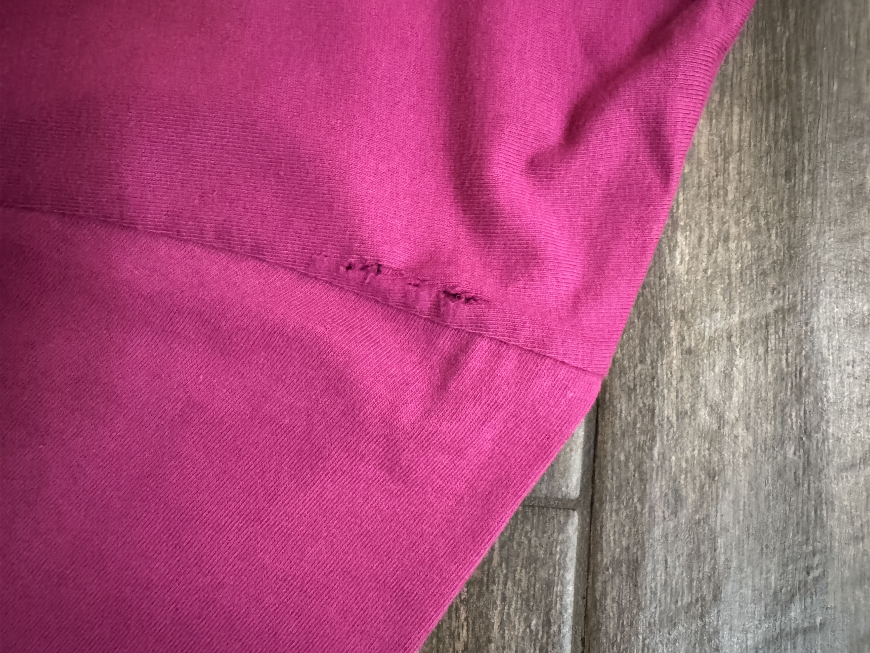Balenciaga 90% Balenciaga 10% Me Distressed Vintage Style Tee Pink Size US XL / EU 56 / 4 - 11 Thumbnail