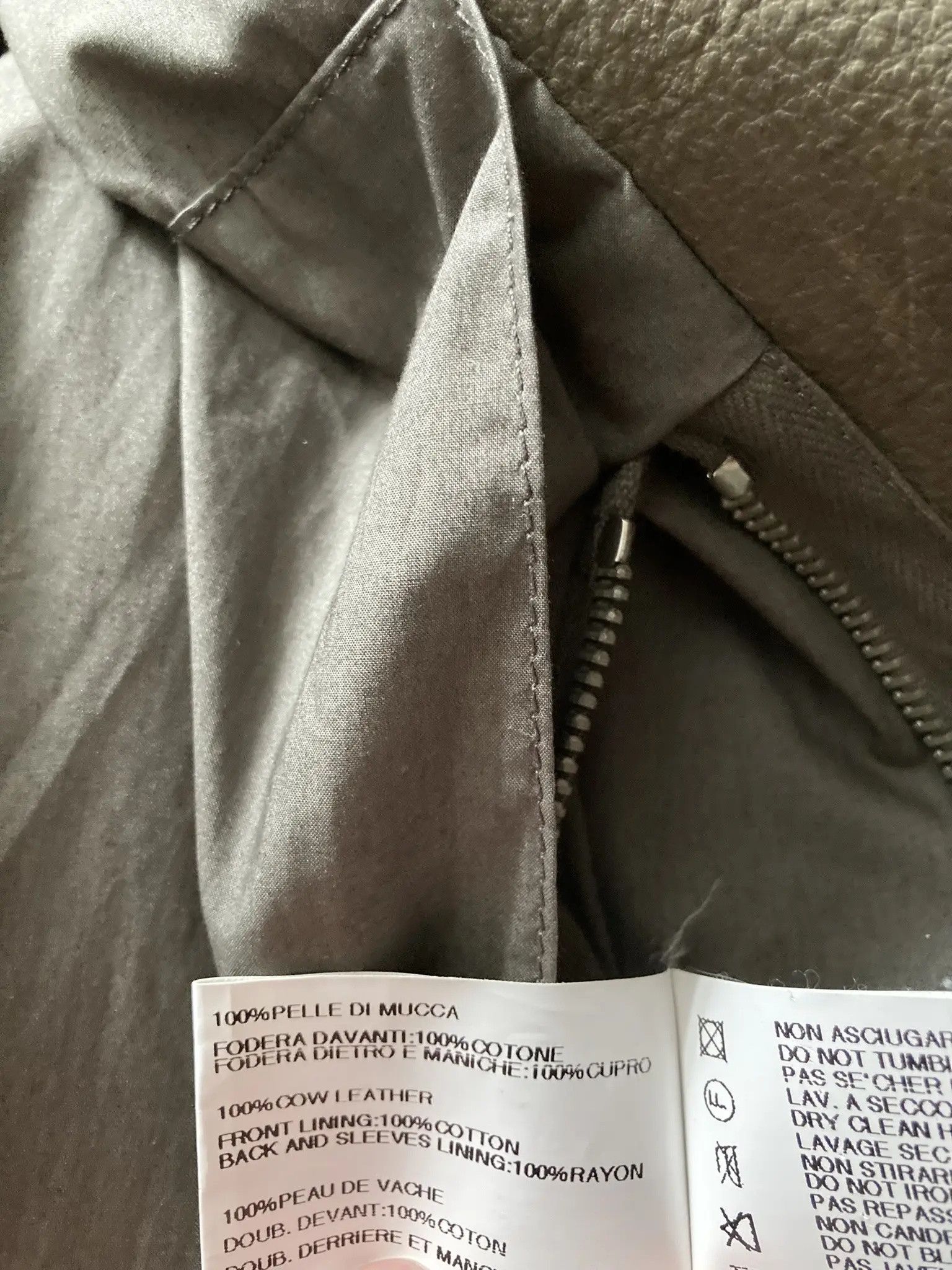 Rick Owens S/S 13 "ISLAND” Cow Leather Panelled Biker Jacket Rick Owens Size US XL / EU 56 / 4 - 5 Thumbnail