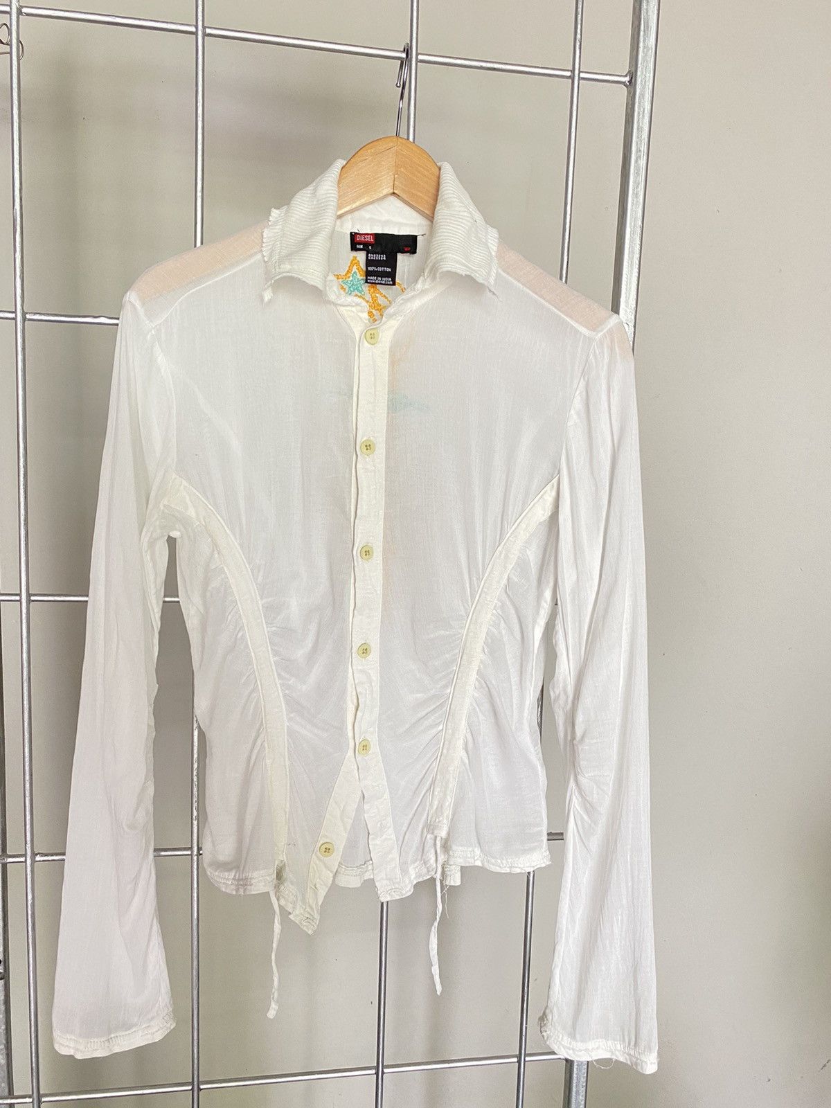 Diesel Diesel White Shirt Size S / US 4 / IT 40 - 2 Thumbnail