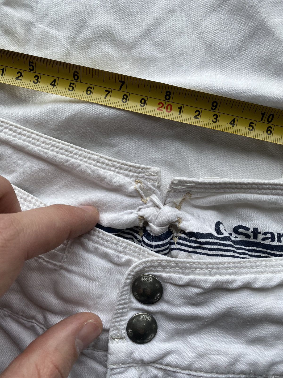 G-Star 🔥Opium Punk G Star White Relaxed women pants y2k loose 31 sz Size 32" / US 10 / IT 46 - 9 Thumbnail