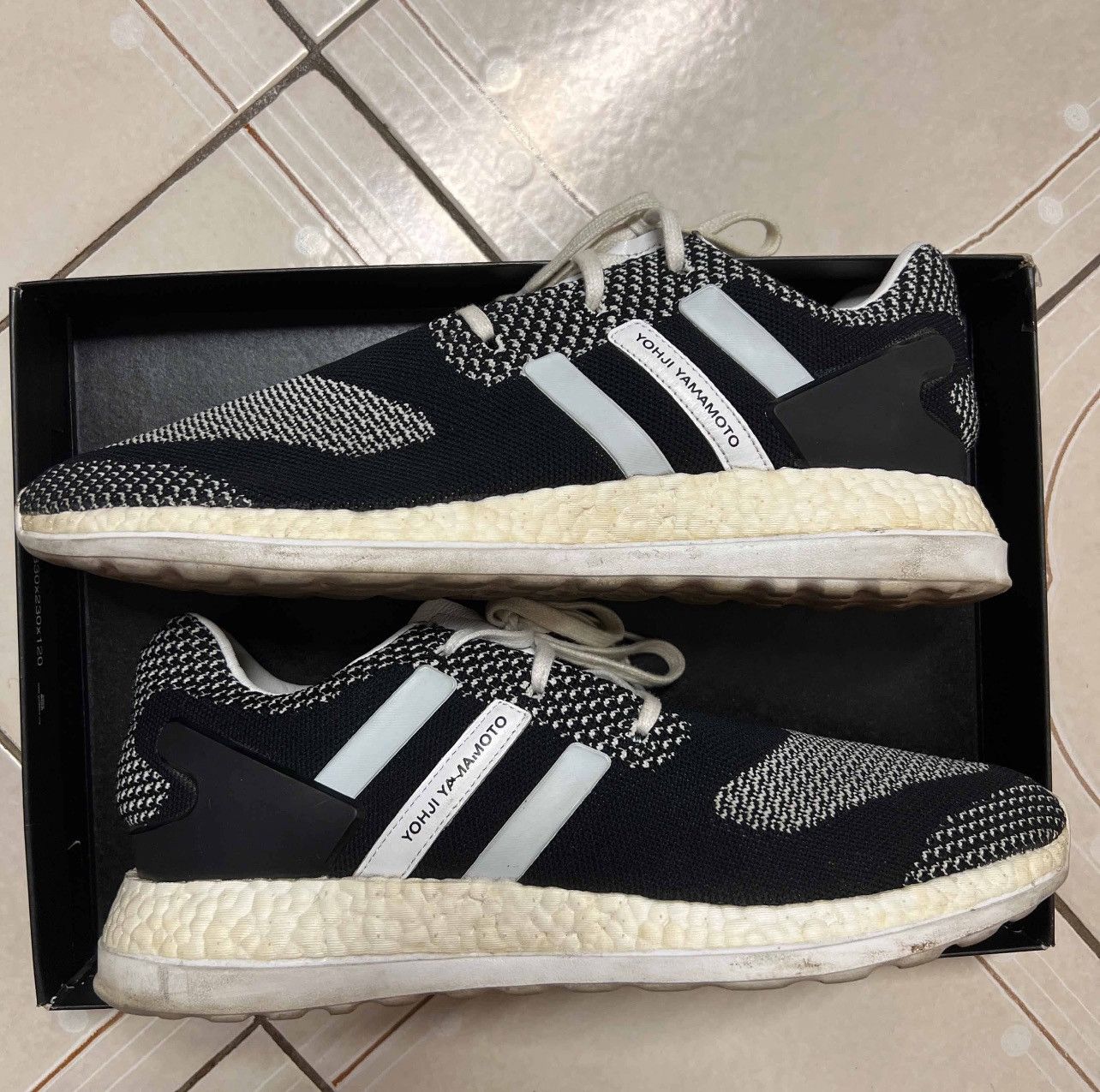 Adidas Adidas Y-3 Pureboost ZG Primeknit Core Black Sz 11 Size US 11 / EU 44 - 3 Thumbnail
