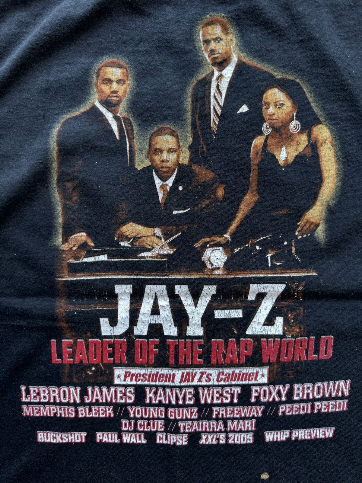 Rap Tees Jay-Z Kanye West LeBron James XXL Magazine Clipse 2005 Shirt Size US XL / EU 56 / 4 - 5 Thumbnail