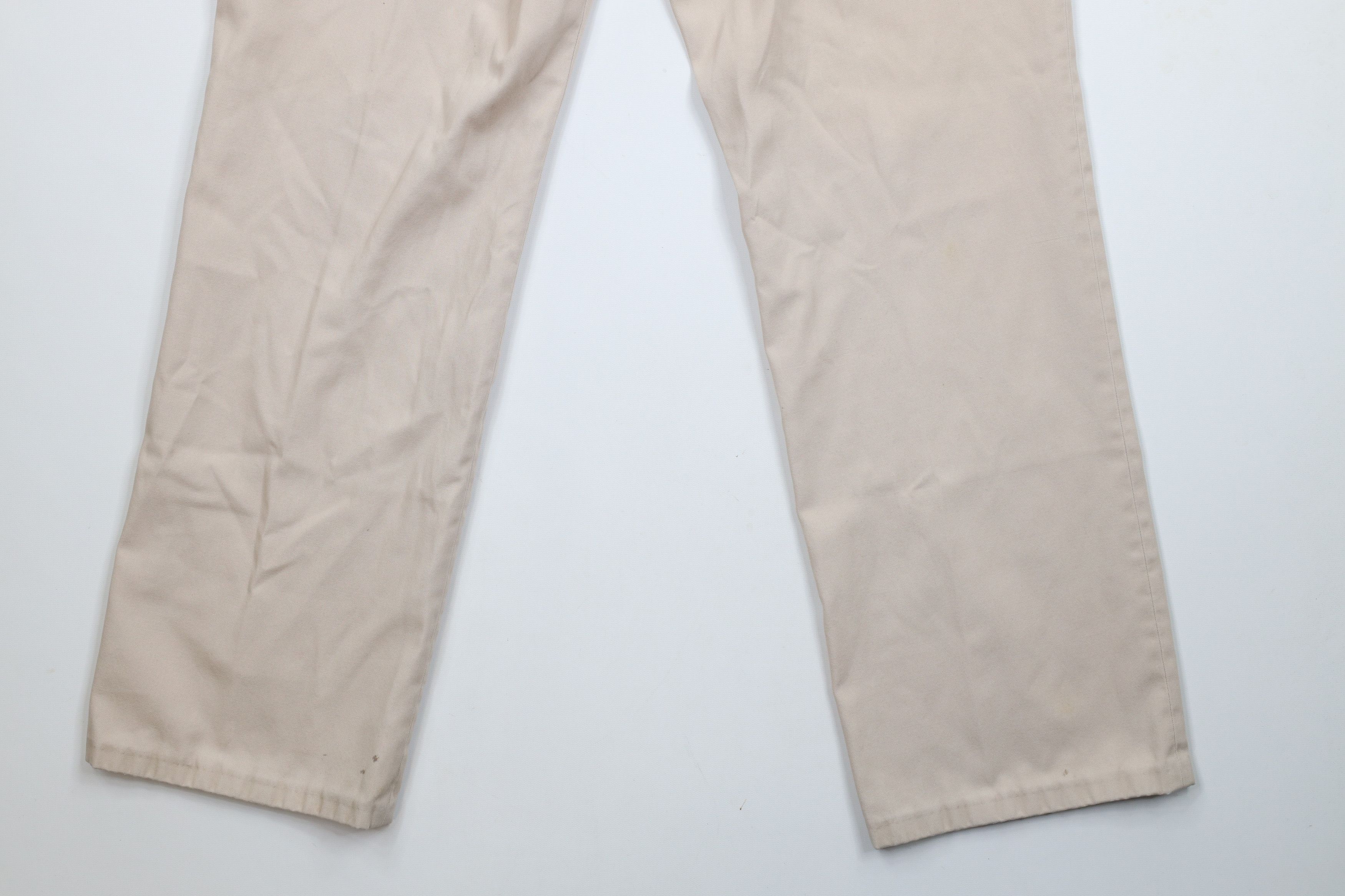 Vintage × Wrangler Vintage 70s Wrangler Wide Leg Chino Pants Slacks Beige USA Size US 34 / EU 50 - 12 Thumbnail
