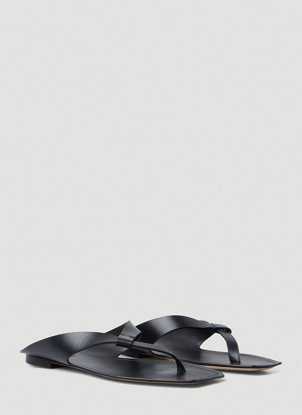 Saint Laurent Paris o1bcso1str1024 Isla Flat Sandals in Black Size US 11 / EU 44 - 3 Thumbnail