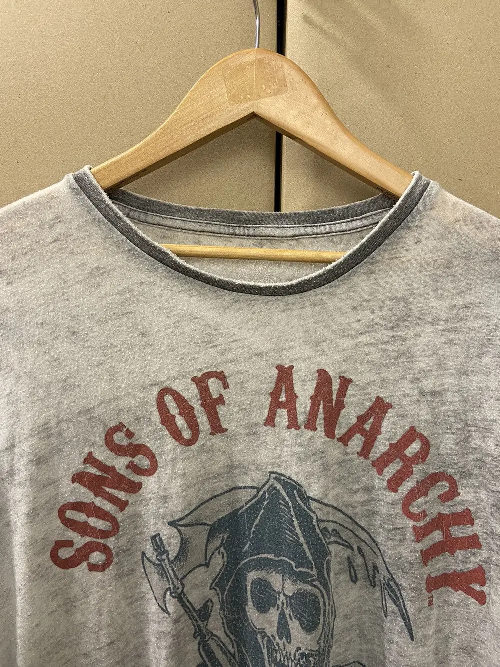 Affliction 🔞VINTAGE SKULLS Y2K TEE T SHIRT AFFLICTION DEVIL ANARCHY Size US L / EU 52-54 / 3 - 7 Thumbnail