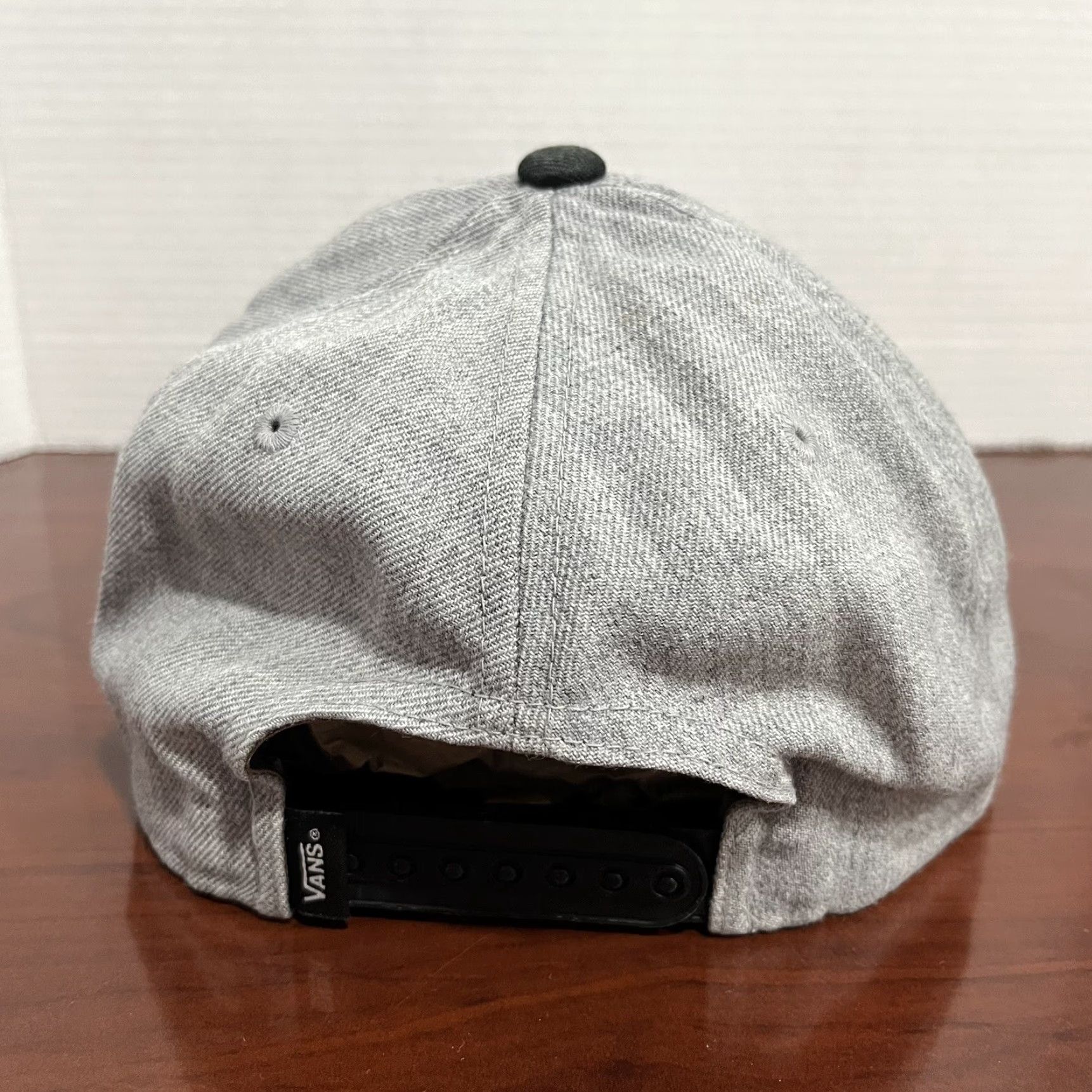 Vans VANS Hat Cap Snap Back Gray Black Adjustable Skater Size ONE SIZE - 6 Thumbnail