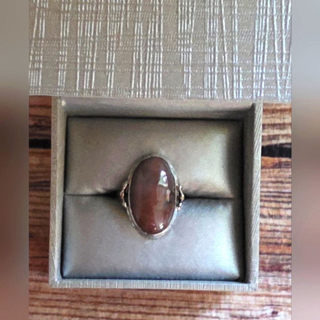The Unbranded Brand Vintage Clark and Coombs Agate Ring NEW no Tags Size ONE SIZE - 8 Thumbnail