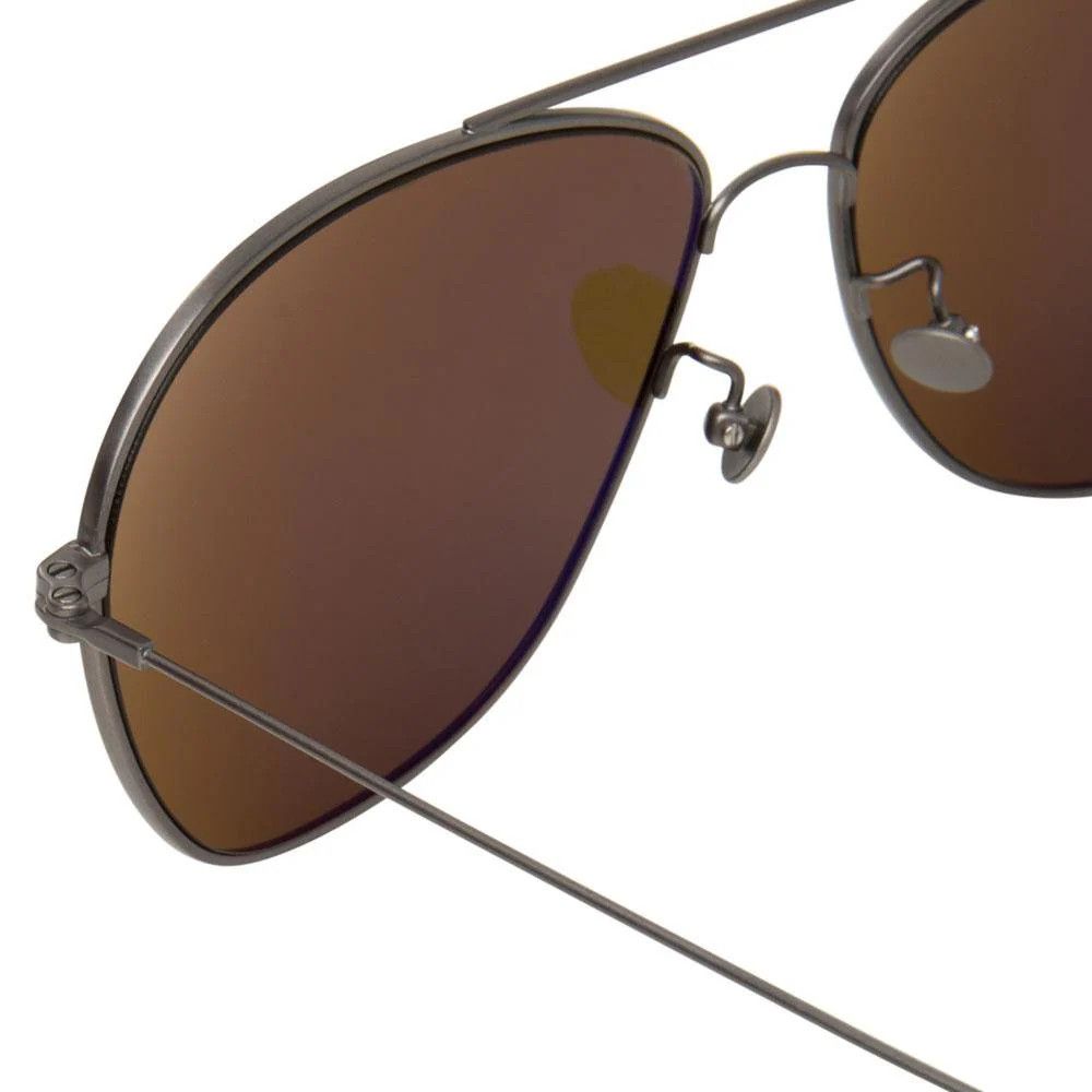 Ann Demeulemeester Ann Demeulemeester Sunglasses Antique Silver and Brown Size ONE SIZE - 3 Thumbnail