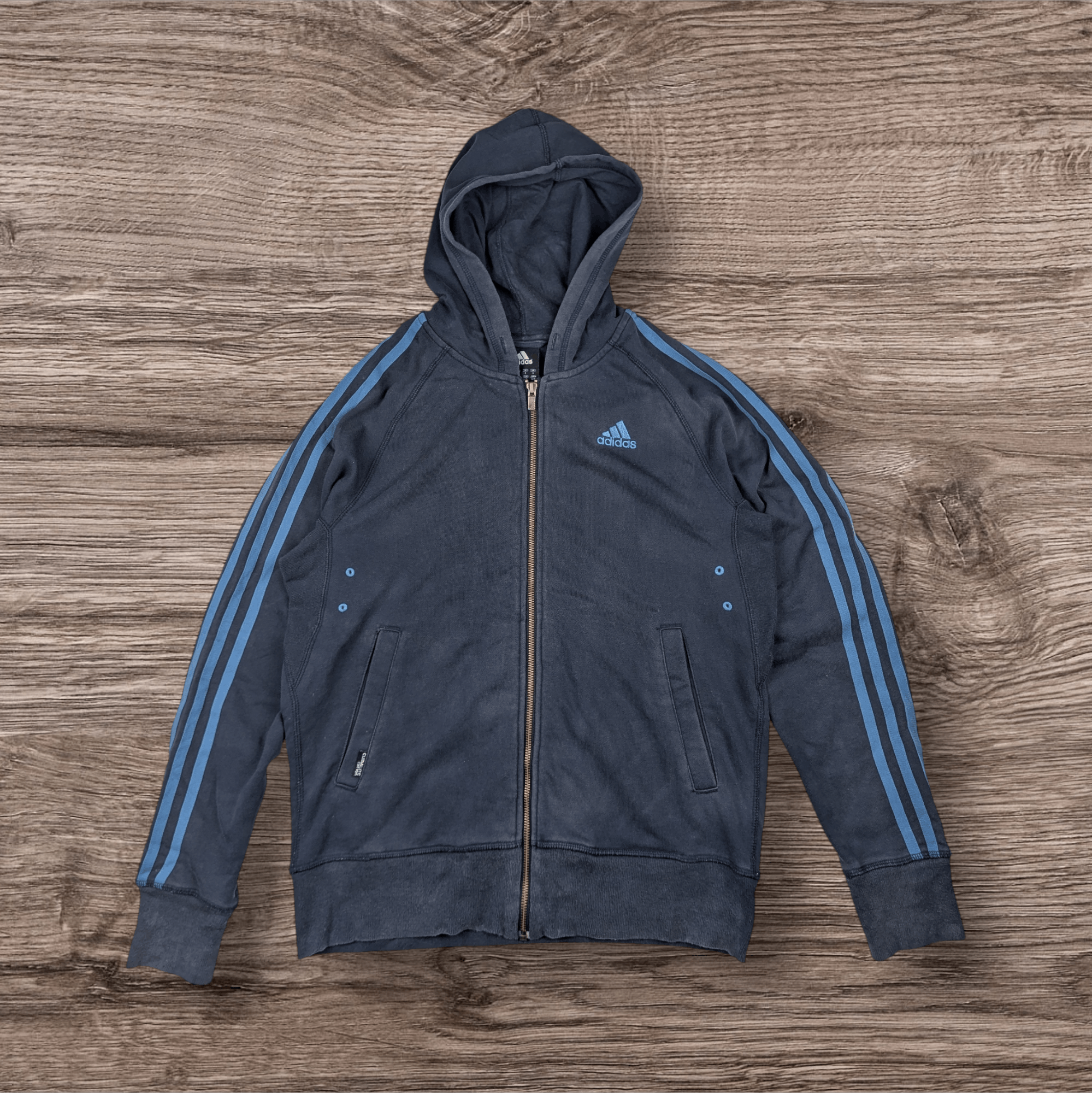 Adidas ADIDAS Zipper Hoodie Sportswear Sweatshirts Hip Hop Size US S / EU 44-46 / 1 - 1 Thumbnail