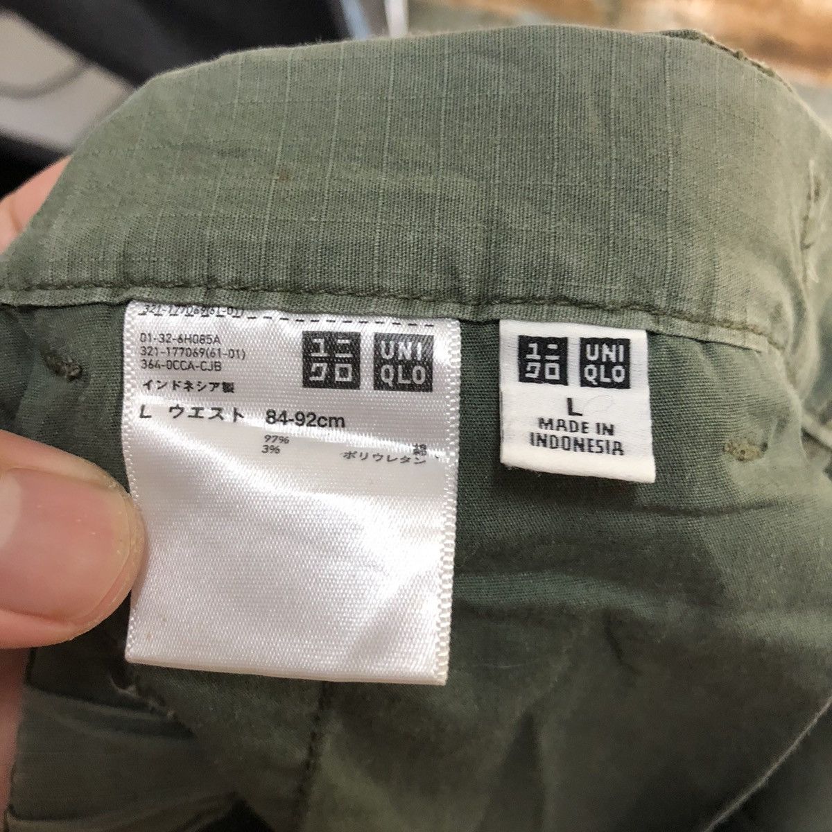 Uniqlo Uniqlo Green Cargo ripped Multipocket utility Pants #A2393 Size US 33 - 21 Thumbnail