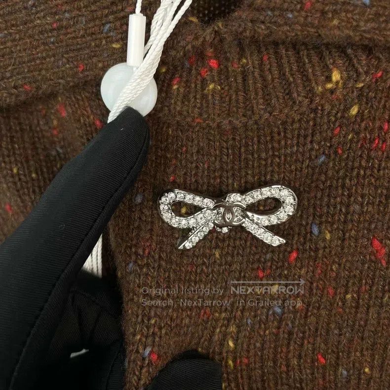 Chanel Chanel Ski colour dot rhinestone bow knitted vest Size S / US 4 / IT 40 - 4 Thumbnail