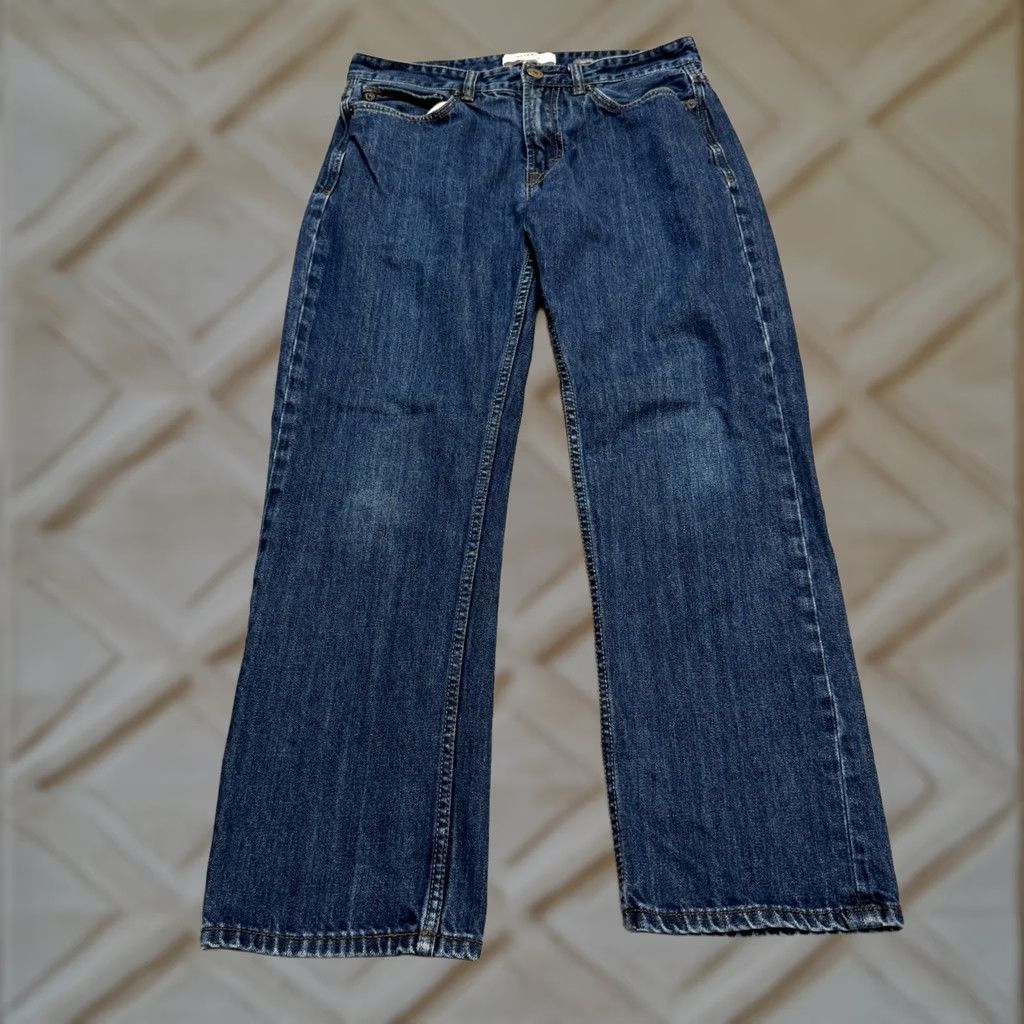 FatFace FatFace Jeans Mens 32 Short Straight Denim 5-Pocket Blue Cotton Regular Rise Straight Leg Casual Denim Jeans Size US 32 / EU 48 - 1 Thumbnail