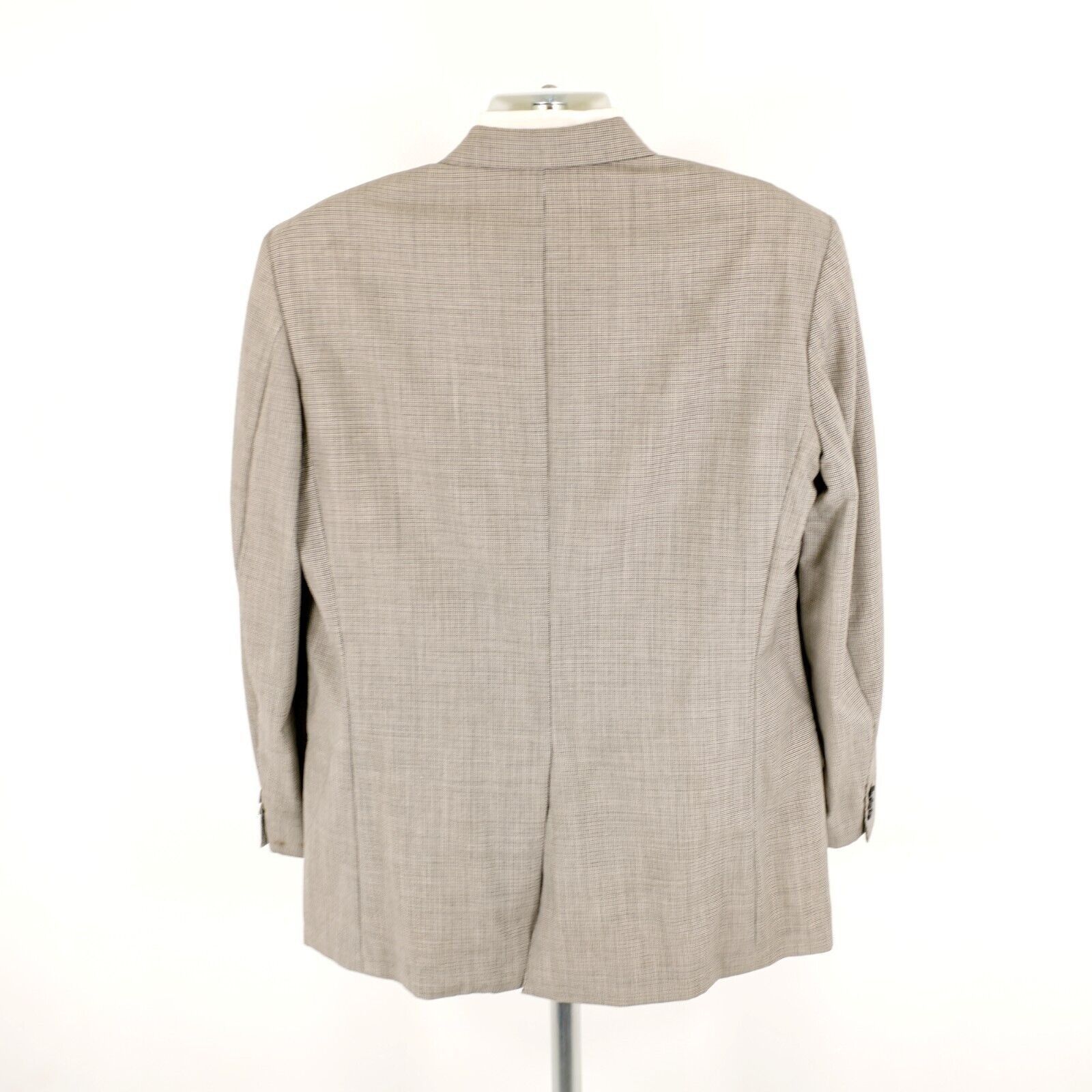 Oscar De La Renta Oscar De La Renta Travelers Worsted Wool 42R Cream Gray Star Size 42R - 6 Thumbnail