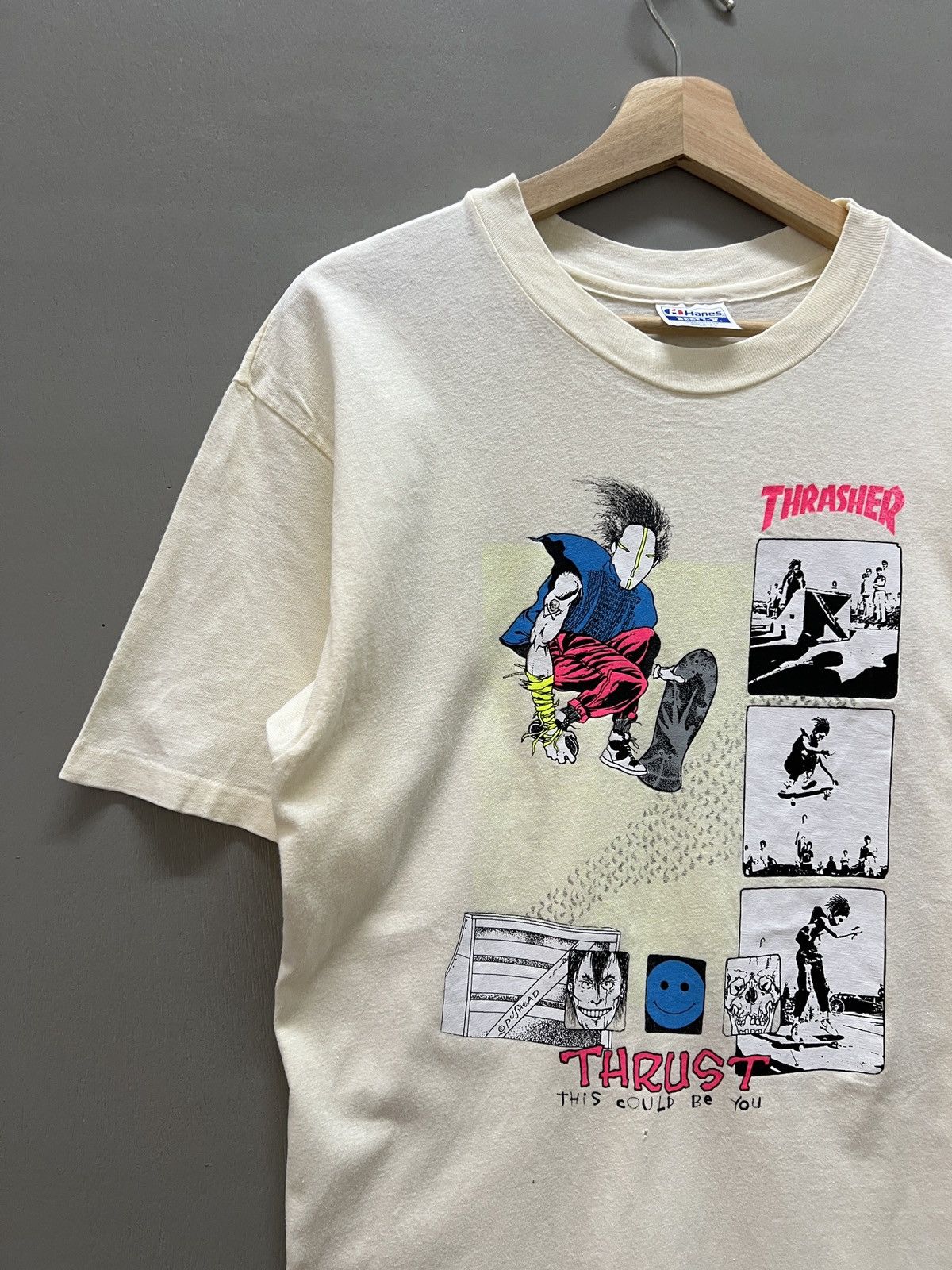 80s ヴィンテージ THRASHER スラッシャー Tシャツ L 【公式通販】