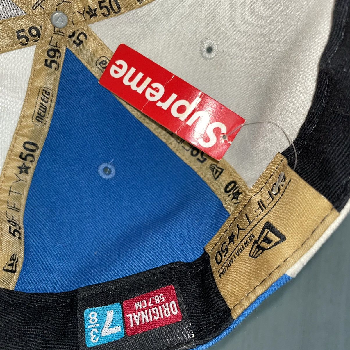 New Era × Supreme × Vintage Vintage Supreme NY Bum New era fitted hat 7 3/8 Size ONE SIZE - 6 Thumbnail