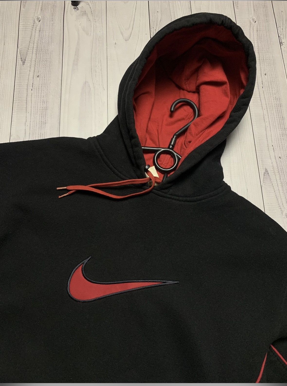Vintage Vintage Nike hoodie red logo swoosh size S Size US S / EU 44-46 / 1 - 3 Thumbnail