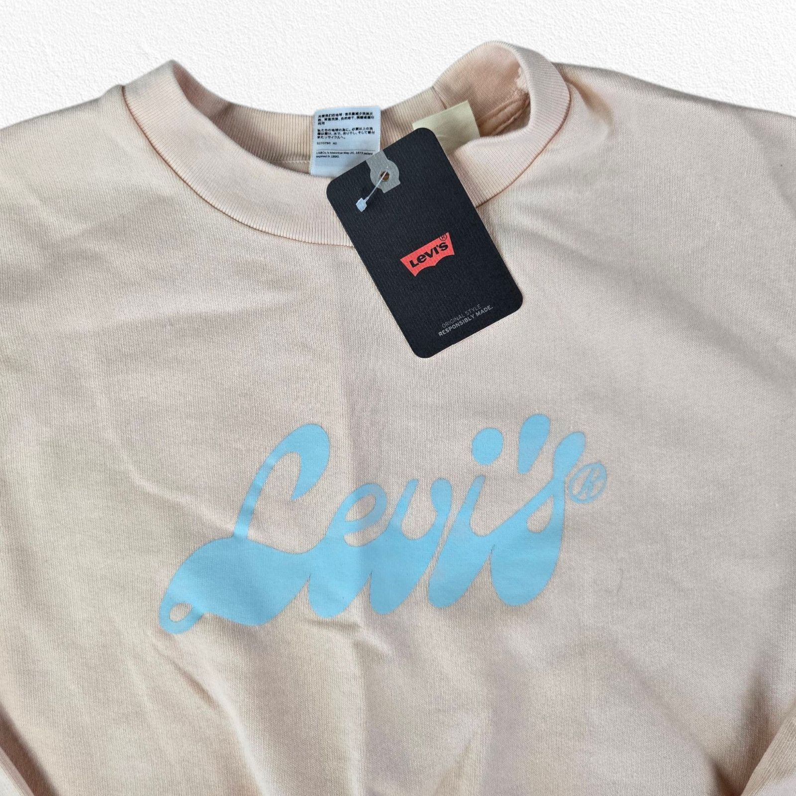 Levi's Levi's Peach Pink Graphic Logo Cropped Sweatshirt Medium Size M / US 6-8 / IT 42-44 - 5 Thumbnail