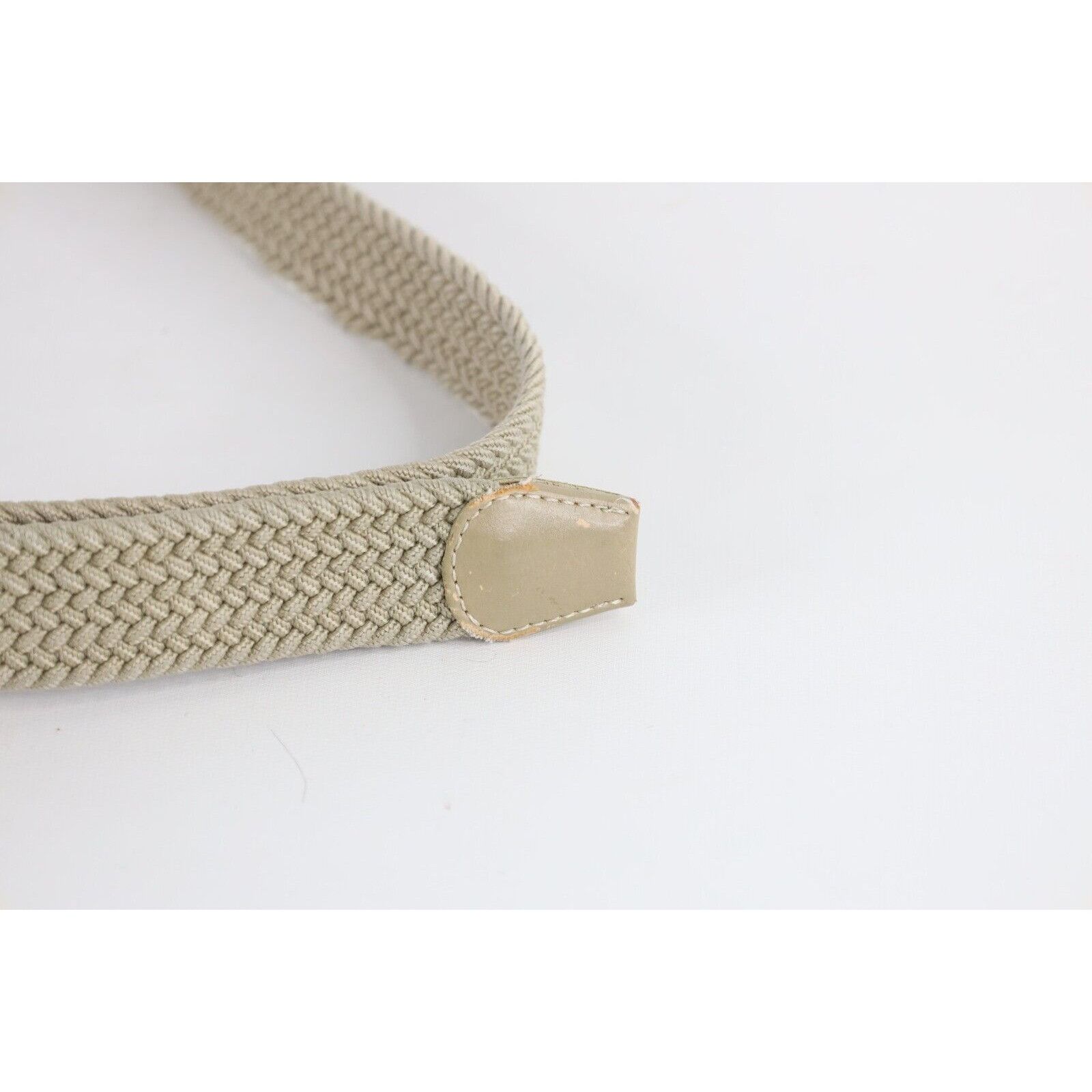 Vintage Vintage 90s Streetwear Metal Leather Braided Stretch Belt Size ONE SIZE - 3 Thumbnail
