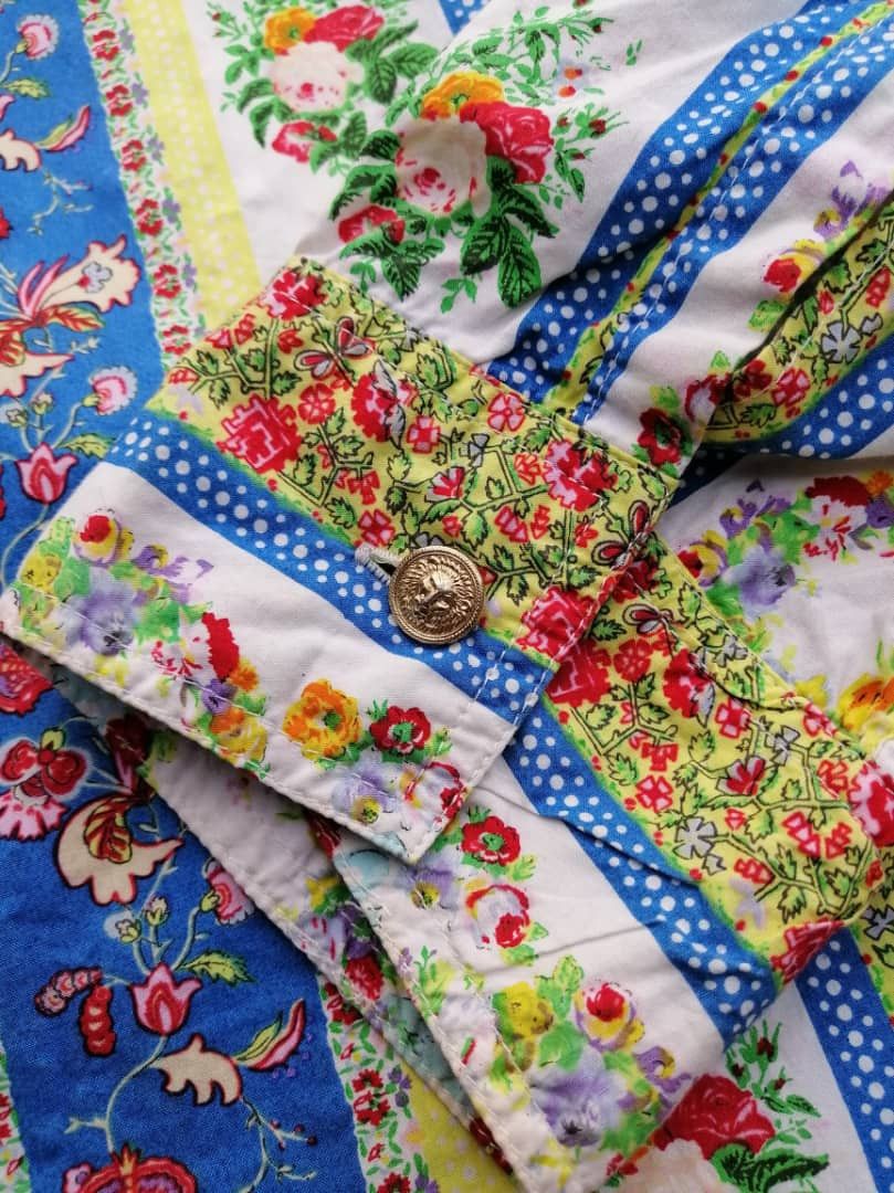 Versace × Versus Versace Versus Gianni Versace Flowers Longsleeve Buttons Shirt Size US XL / EU 56 / 4 - 5 Thumbnail