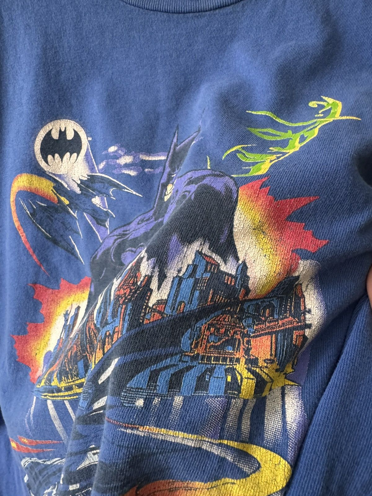 DC Comics Vintage 1995 batman with villains like The Riddler promo tee Size US M / EU 48-50 / 2 - 9 Thumbnail