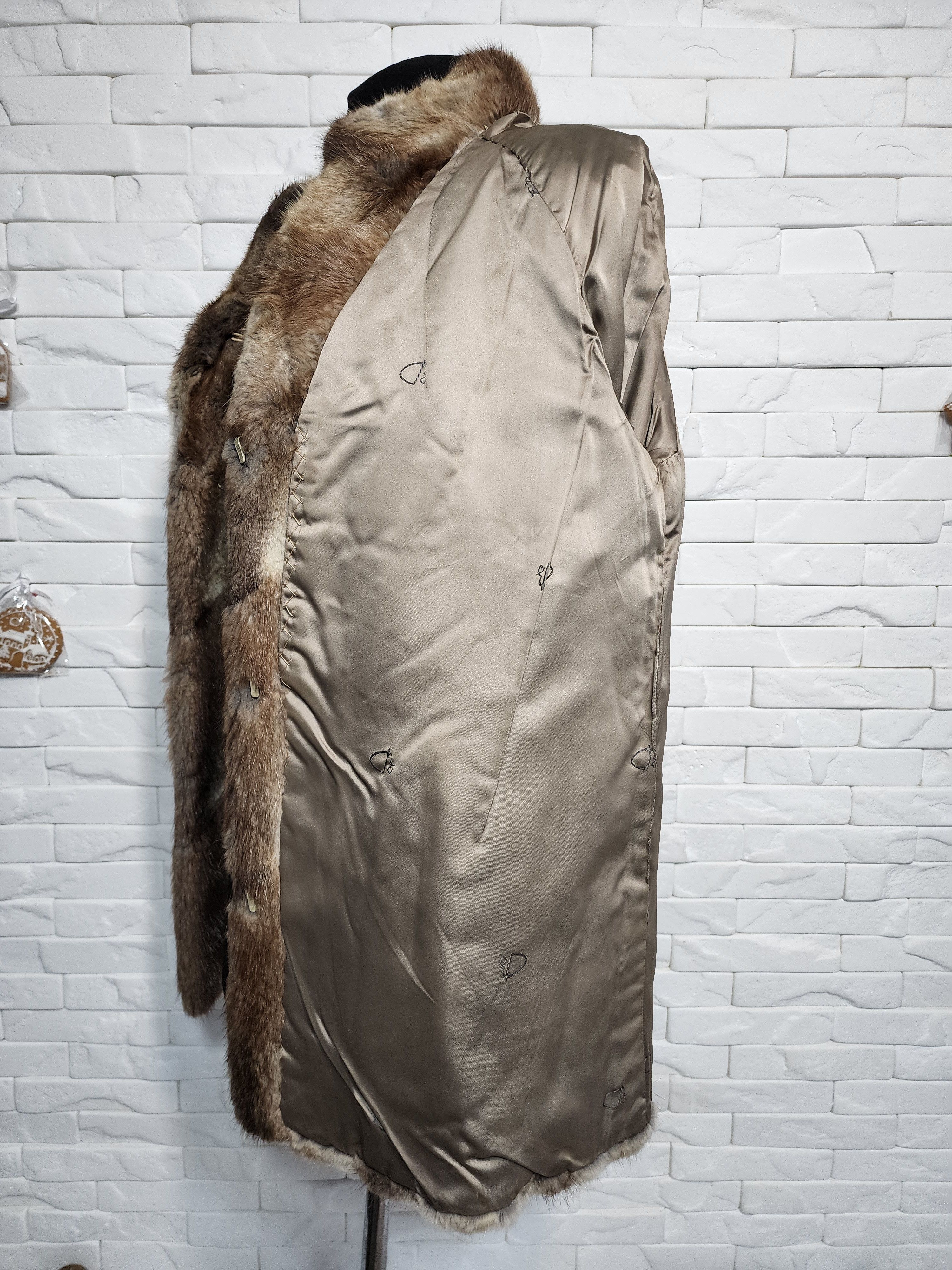 Furla Warm Brown Women's Fur Coat. Size L / US 10 / IT 46 - 9 Thumbnail
