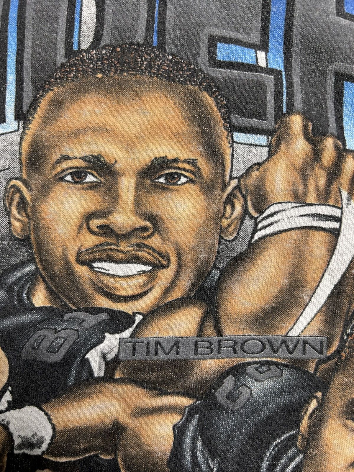 Vintage Vintage 90s Oakland Raiders Wrecking Crew Tee Caricature Size US XL / EU 56 / 4 - 6 Thumbnail