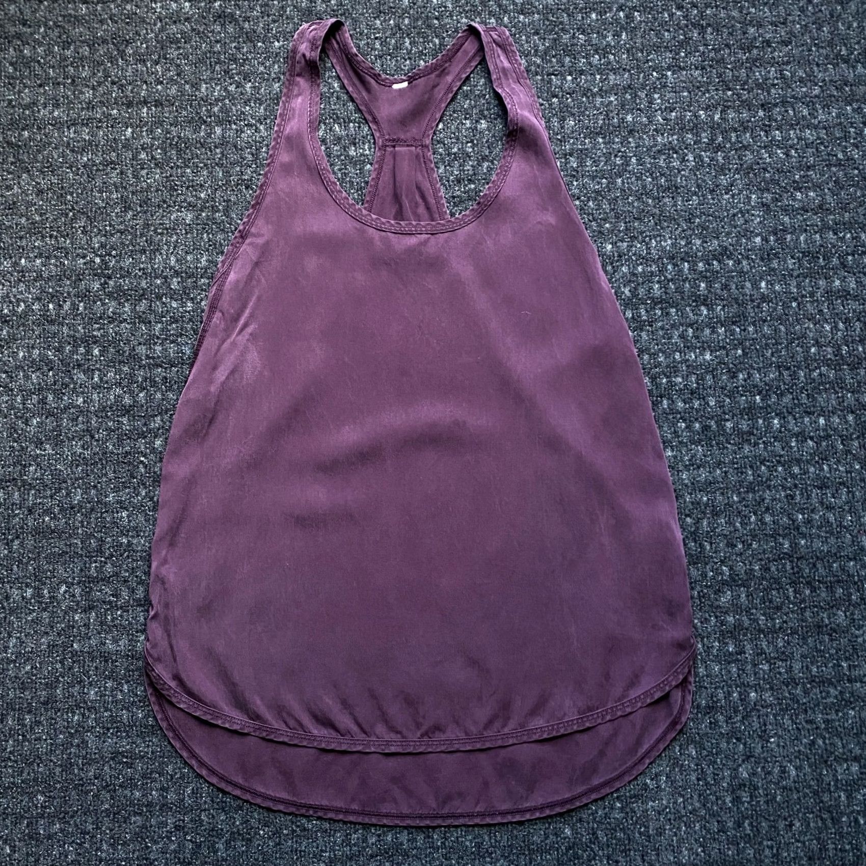 Lululemon Lululemon Athletica Womens Tank Top Blue Gray Drop Cut Racer Back 6 Sleeveless Cropped Breathable Lightweight Activewear 6 Womens Size M / US 6-8 / IT 42-44 - 2 Thumbnail