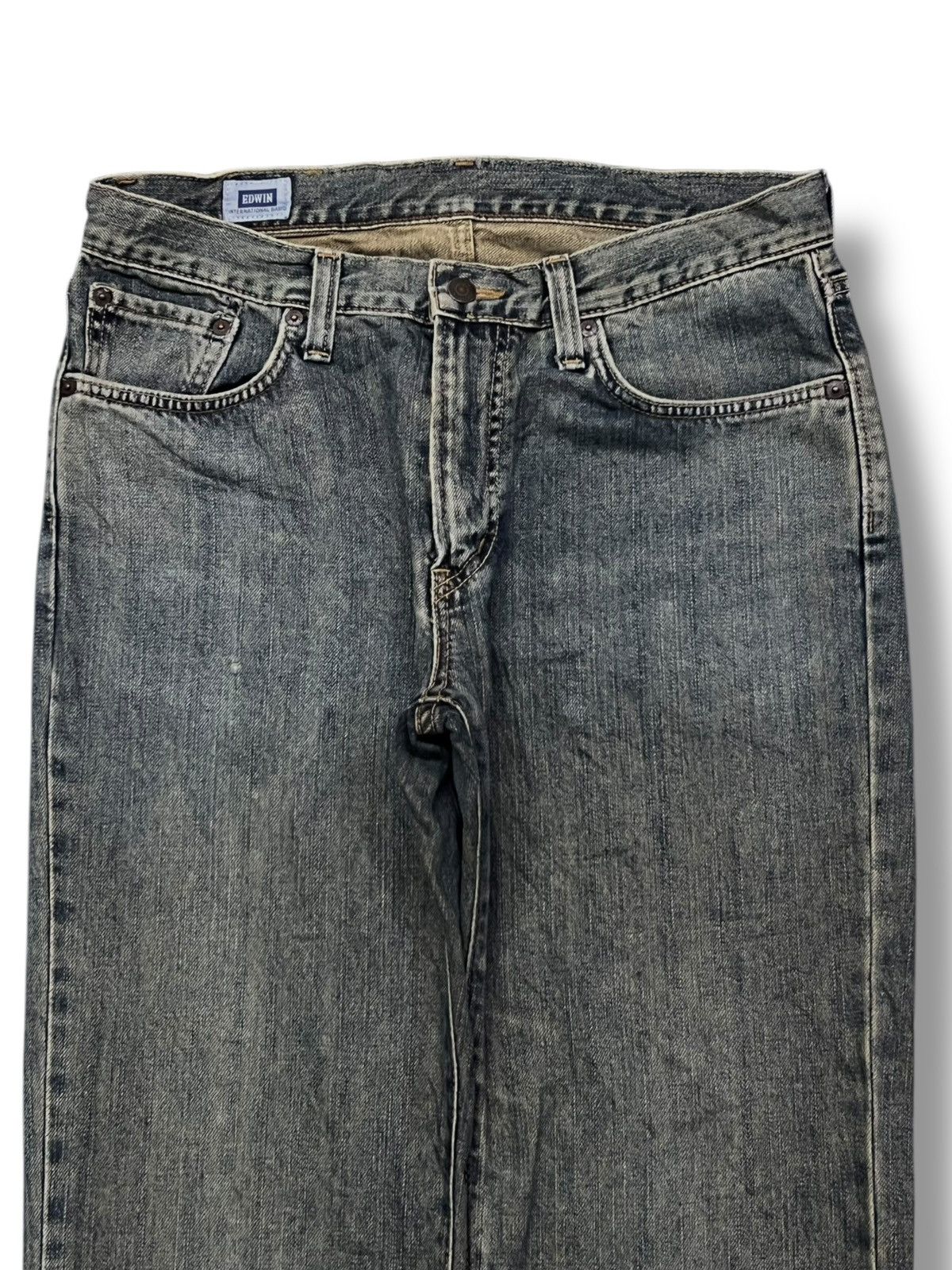 Edwin Vintage Edwin 403 Japan - Faded Wash, Distressed Denim Size US 33 - 4 Thumbnail