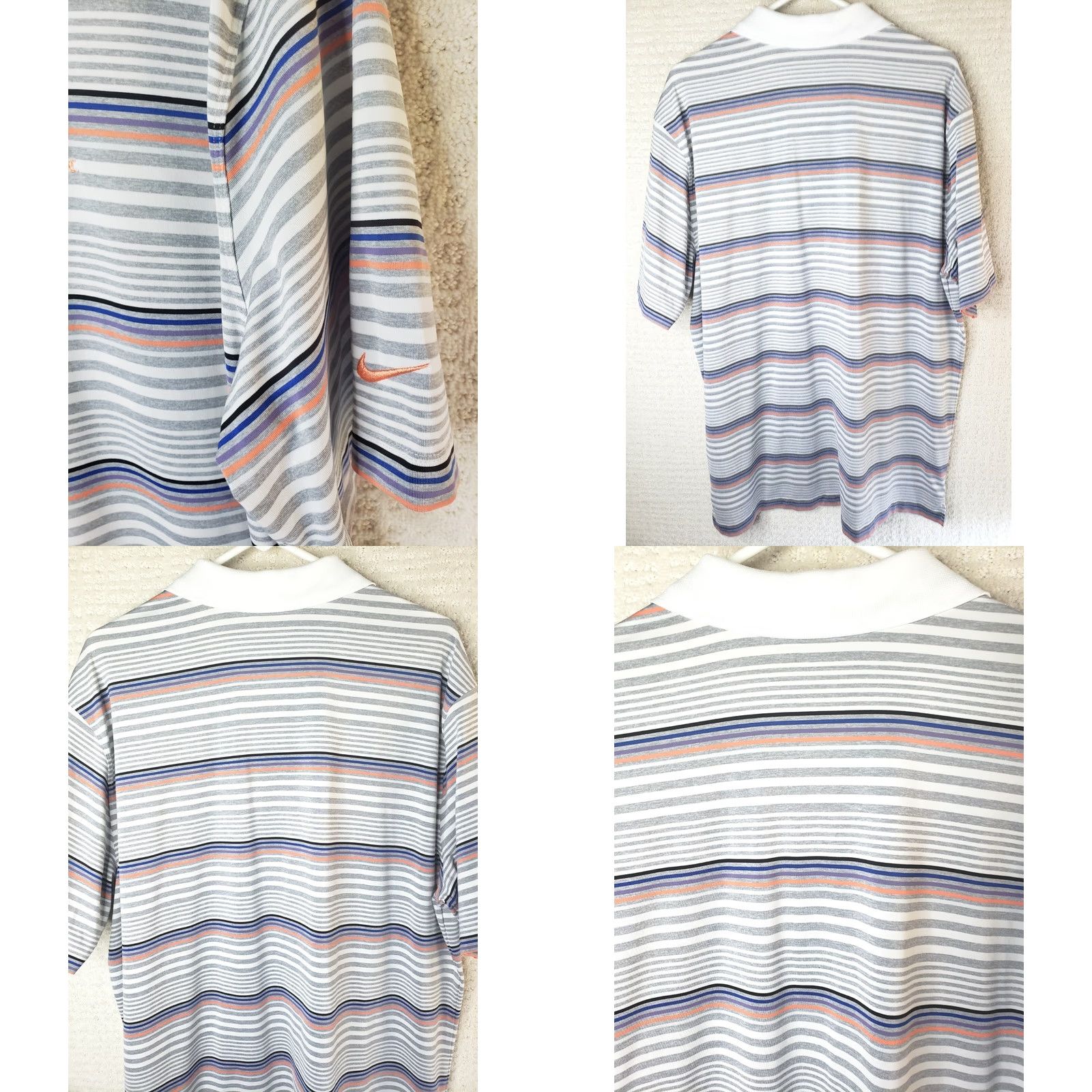 Nike Nike Golf Polo Dri-Fit Tour Performance Striped Shirt Mens XL Multicolor Athletic Golf Polo Shirt Mens XL Size US XL / EU 56 / 4 - 8 Thumbnail