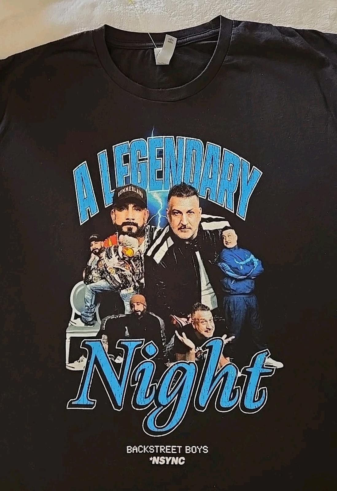 Next Level Apparel Joey Fatone NSYNC & AJ Mclean BACKSTREET BOYS T Shirt XL Size US XL / EU 56 / 4 - 2 Thumbnail