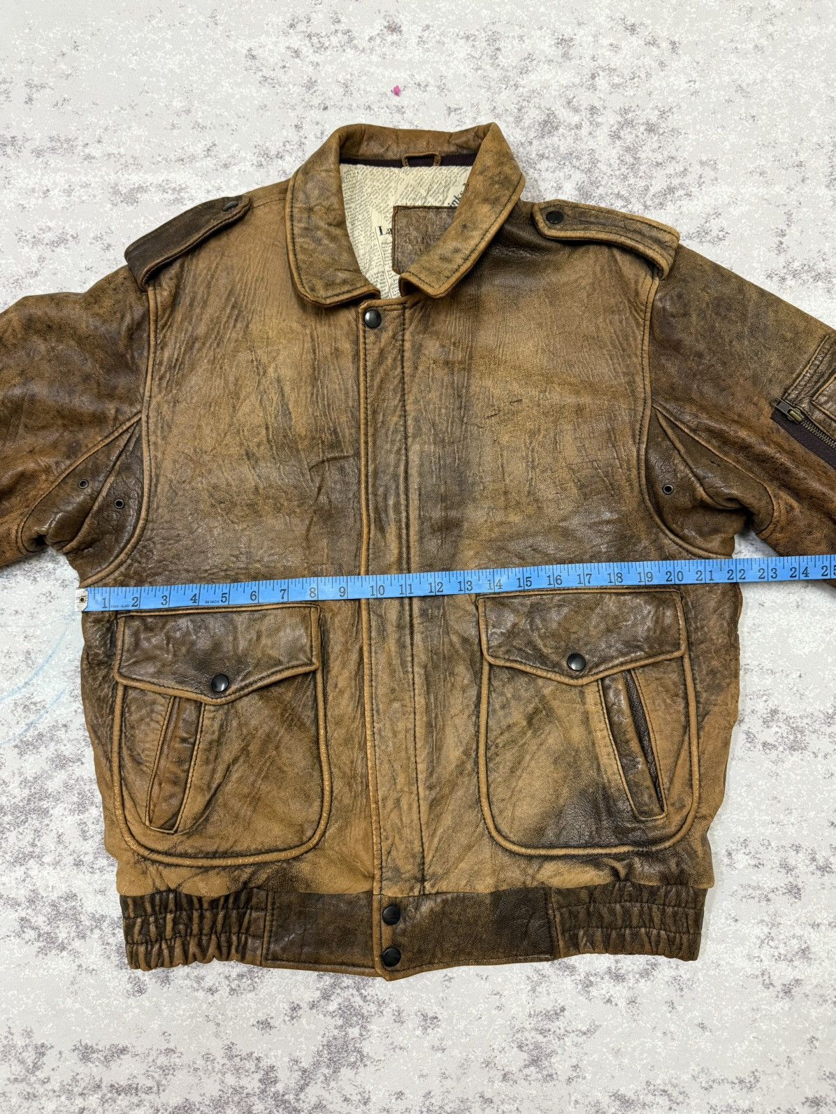 Genuine Leather Vintage Sub Urban Tokyo Leather Jacket Size US L / EU 52-54 / 3 - 16 Thumbnail
