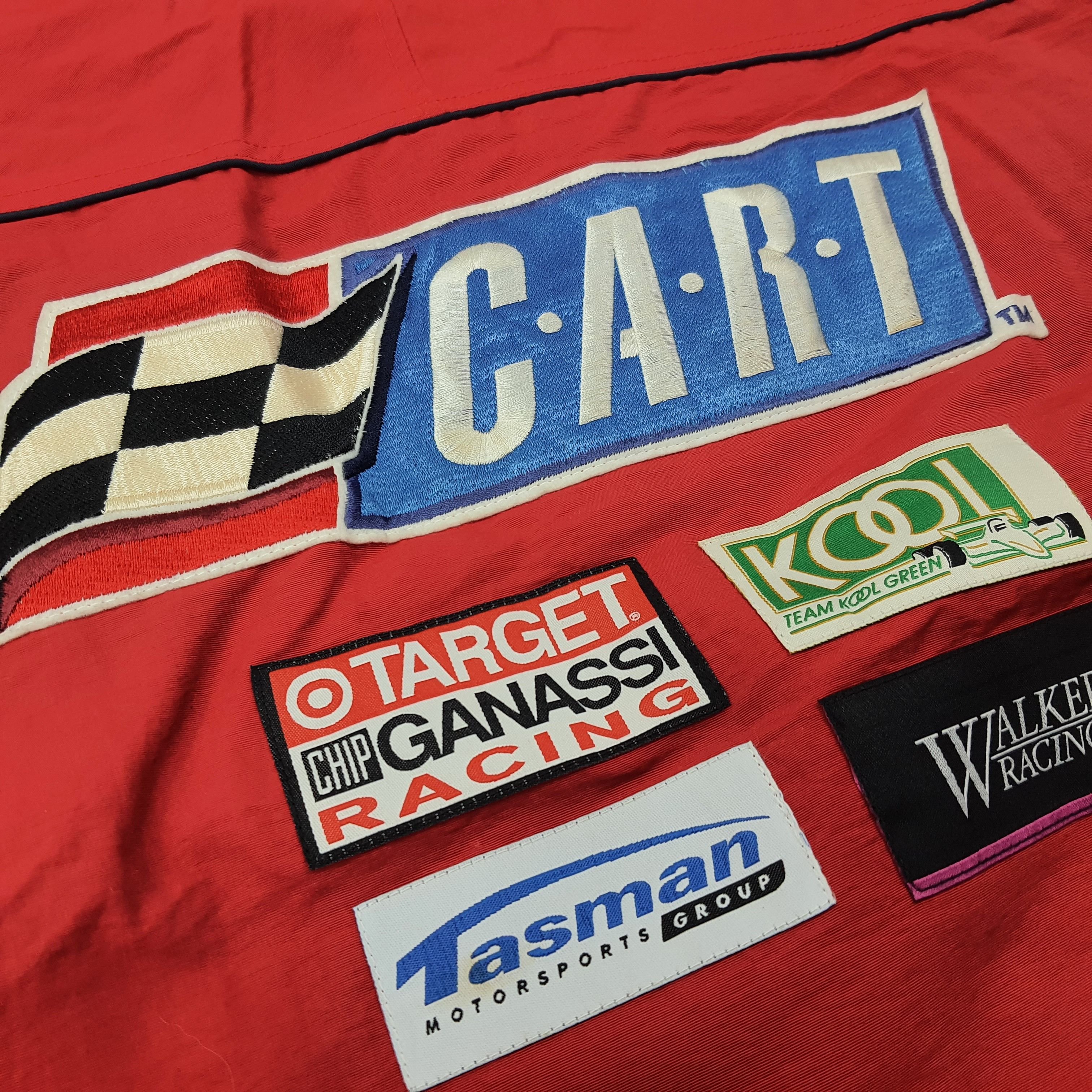 Honda Vintage 90s Honda CART Racing Jacket 500 Twin Ring C268N9 Size US L / EU 52-54 / 3 - 3 Thumbnail