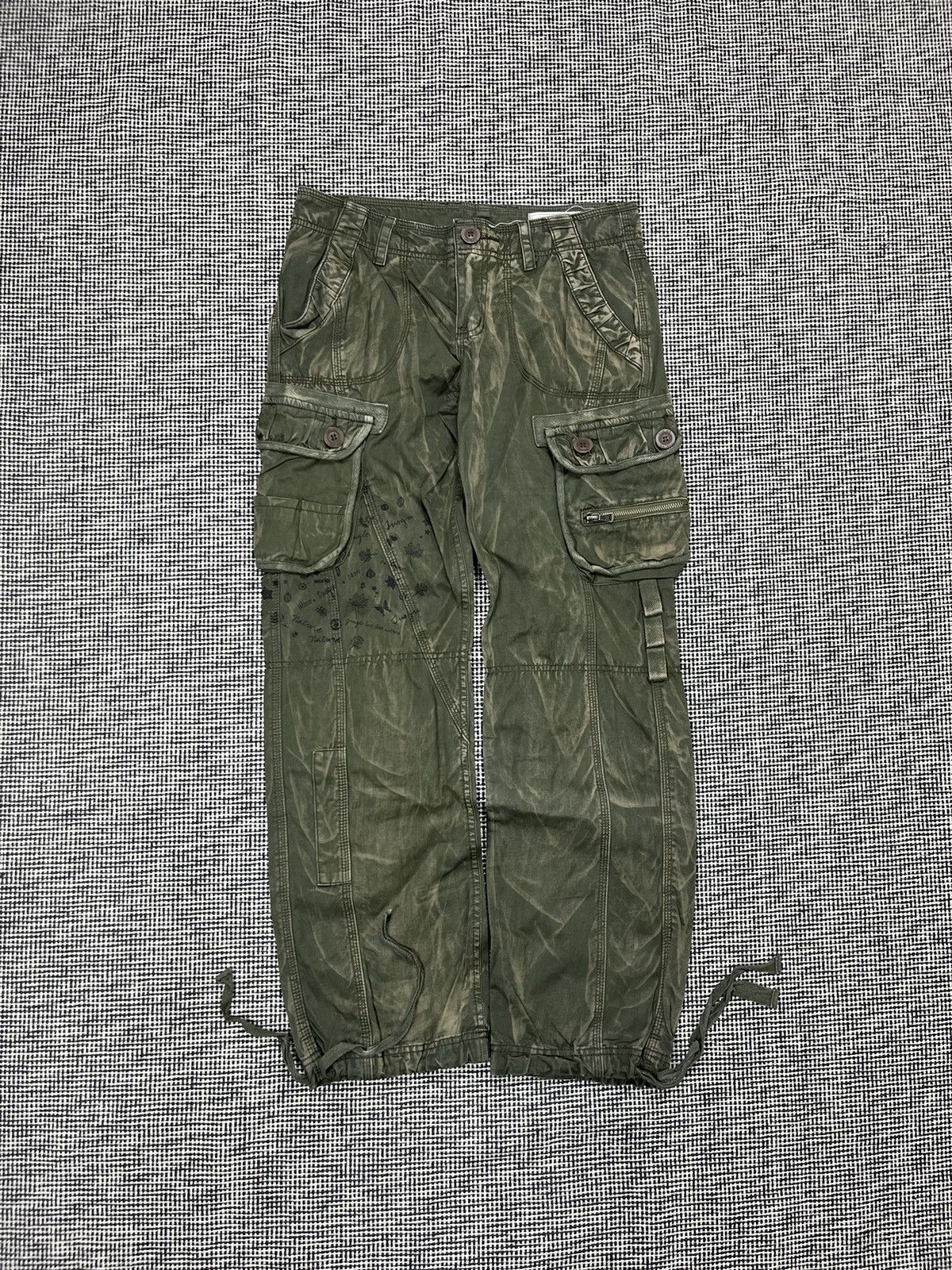 Japanese Brand Green TuoGu tactical cargo printed camo trousers Japanese Size US 30 / EU 46 - 1 Thumbnail