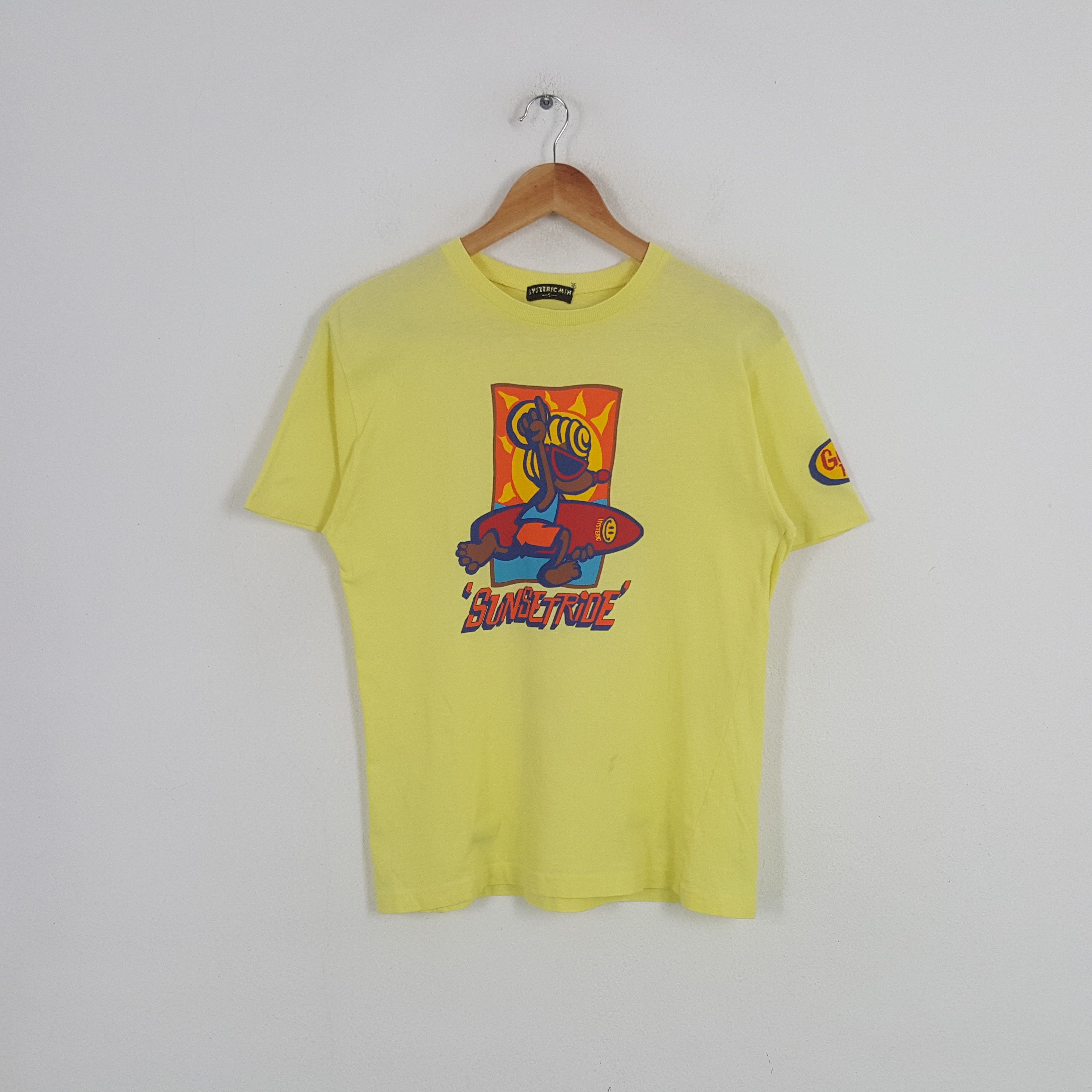 Hysteric Glamour × Japanese Brand × Vintage Vintage Hysteric Mini Sunsetride Japanese Brand Surf Tshirt Size US S / EU 44-46 / 1 - 1 Thumbnail