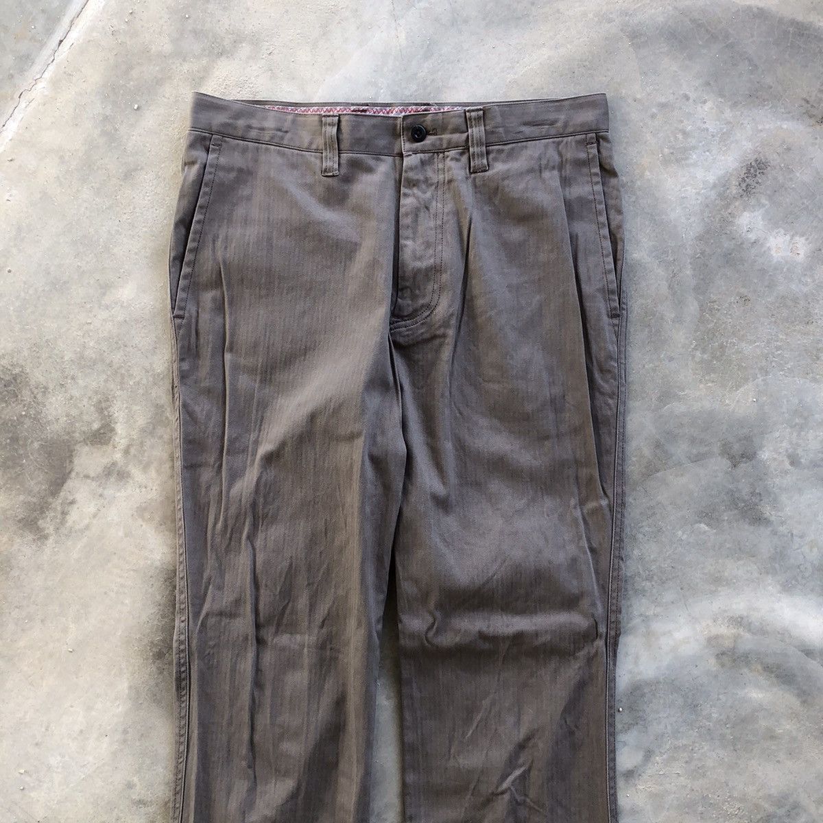 Japanese Brand × Tete Homme De Plus TETE HOMME Brown Chino Pants Size US 30 / EU 46 - 3 Thumbnail