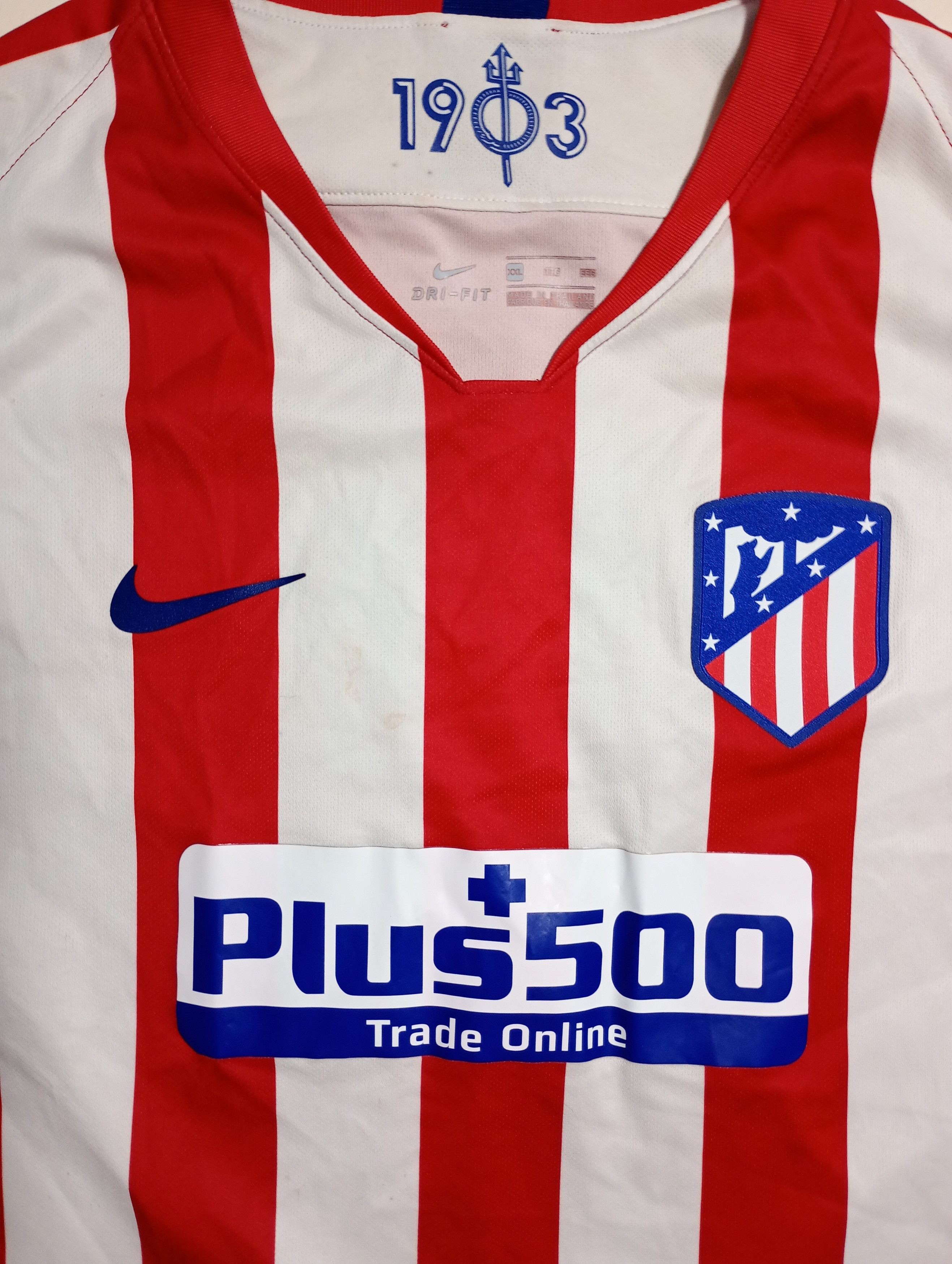 Nike Nike Atletico Madrid Home jersey 2019-2020 Size US XXL / EU 58 / 5 - 7 Thumbnail