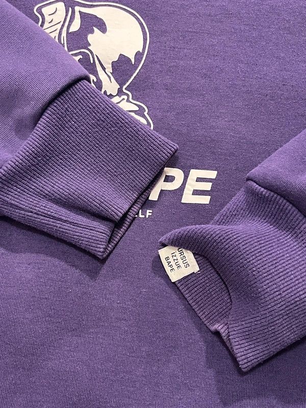Bape Ursus BAPE x izzue 2019 Purple Sweatshirt Size US M / EU 48-50 / 2 - 10 Thumbnail