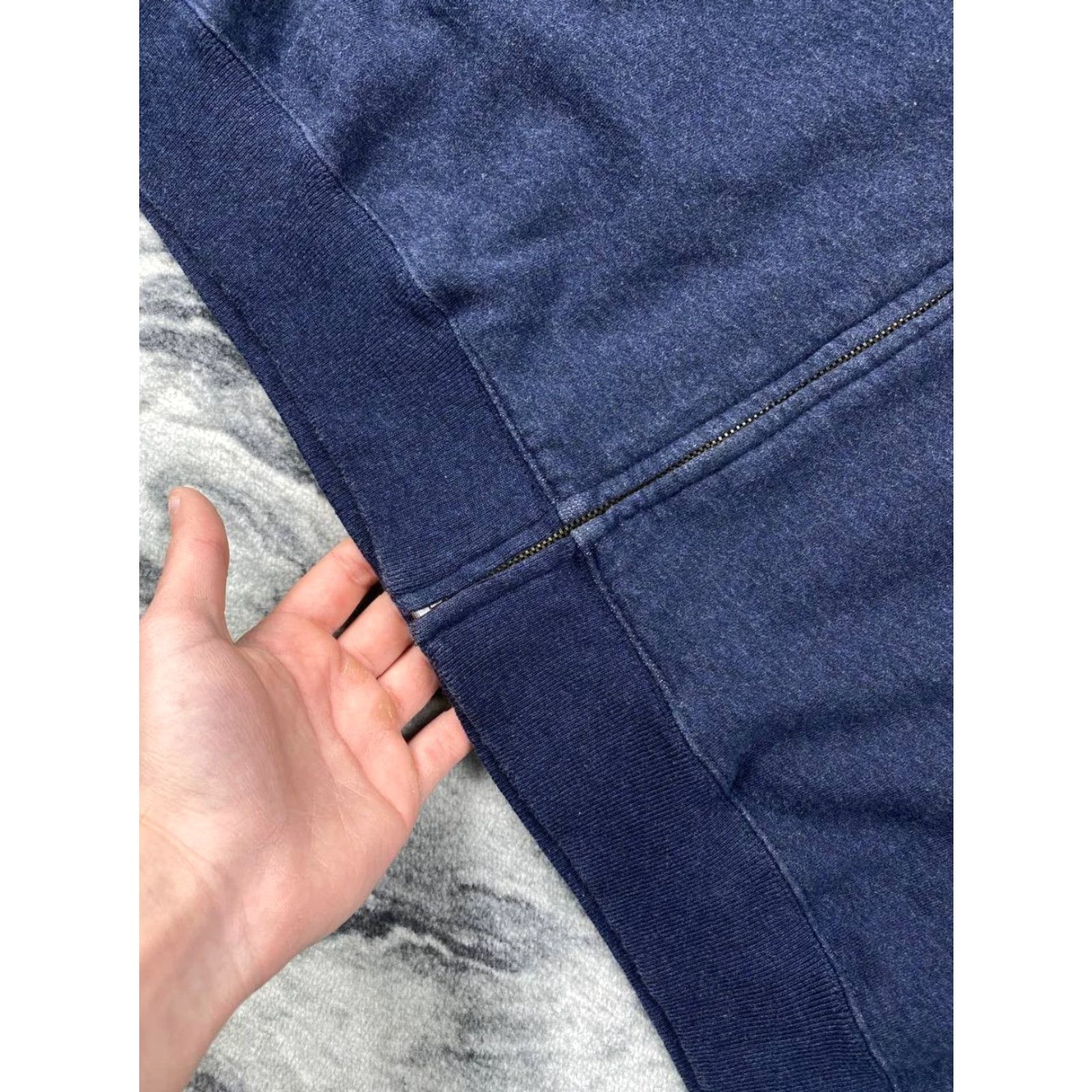 Yves Saint Laurent Yves Saint Laurent Sweatshirt Zip Up Jacket YSL 90s Men Size M Blue/C Gray Logo 90s Mens Sweatshirt Size US M / EU 48-50 / 2 - 5 Thumbnail