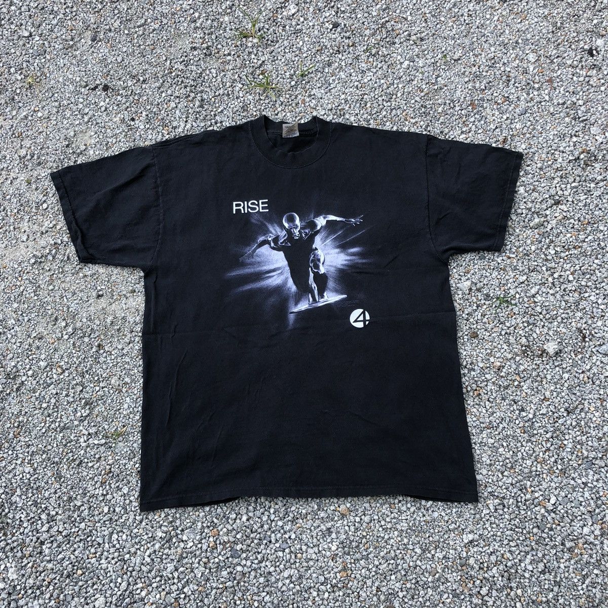 Band Tees Vintage 2007 Fantastic 4 Movie Promo T Sirt Size US XL / EU 56 / 4 - 2 Thumbnail