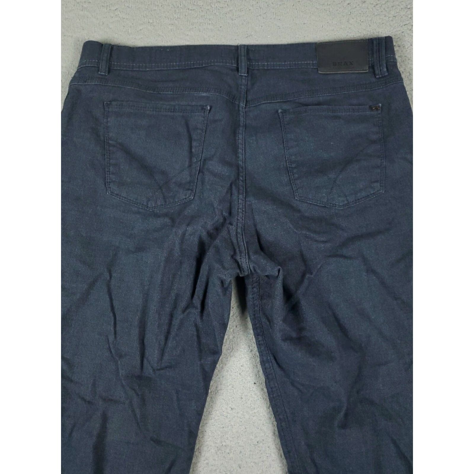 BRAX Mens Brax Cooper Blue Straight Leg 36x28 Denim Jeans Pants Size US 36 / EU 52 - 7 Thumbnail