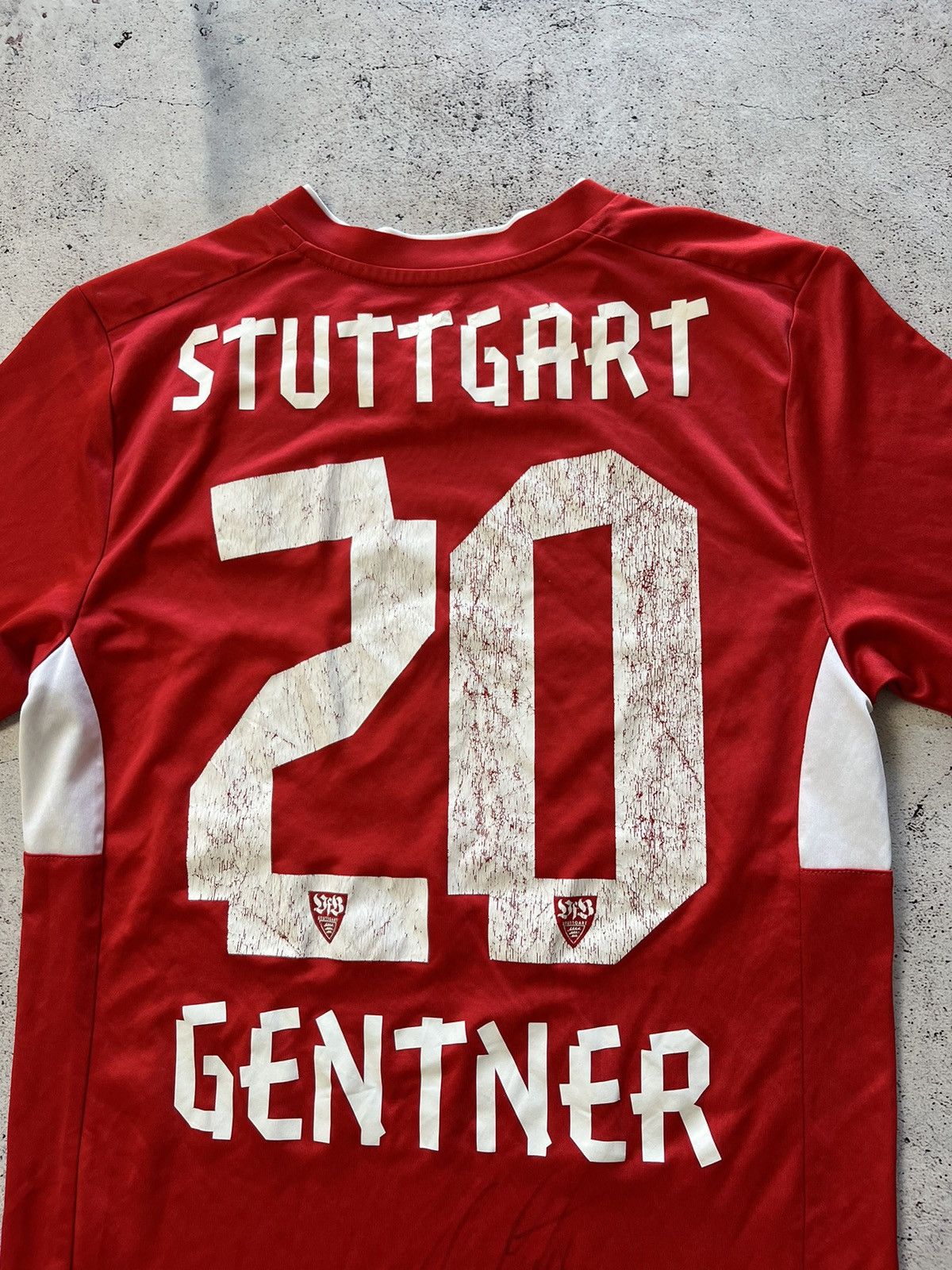 Puma Puma Stuttgart Away 2012/2014 Soccer Jersey 20 Gentner Sz S Size US S / EU 44-46 / 1 - 7 Thumbnail