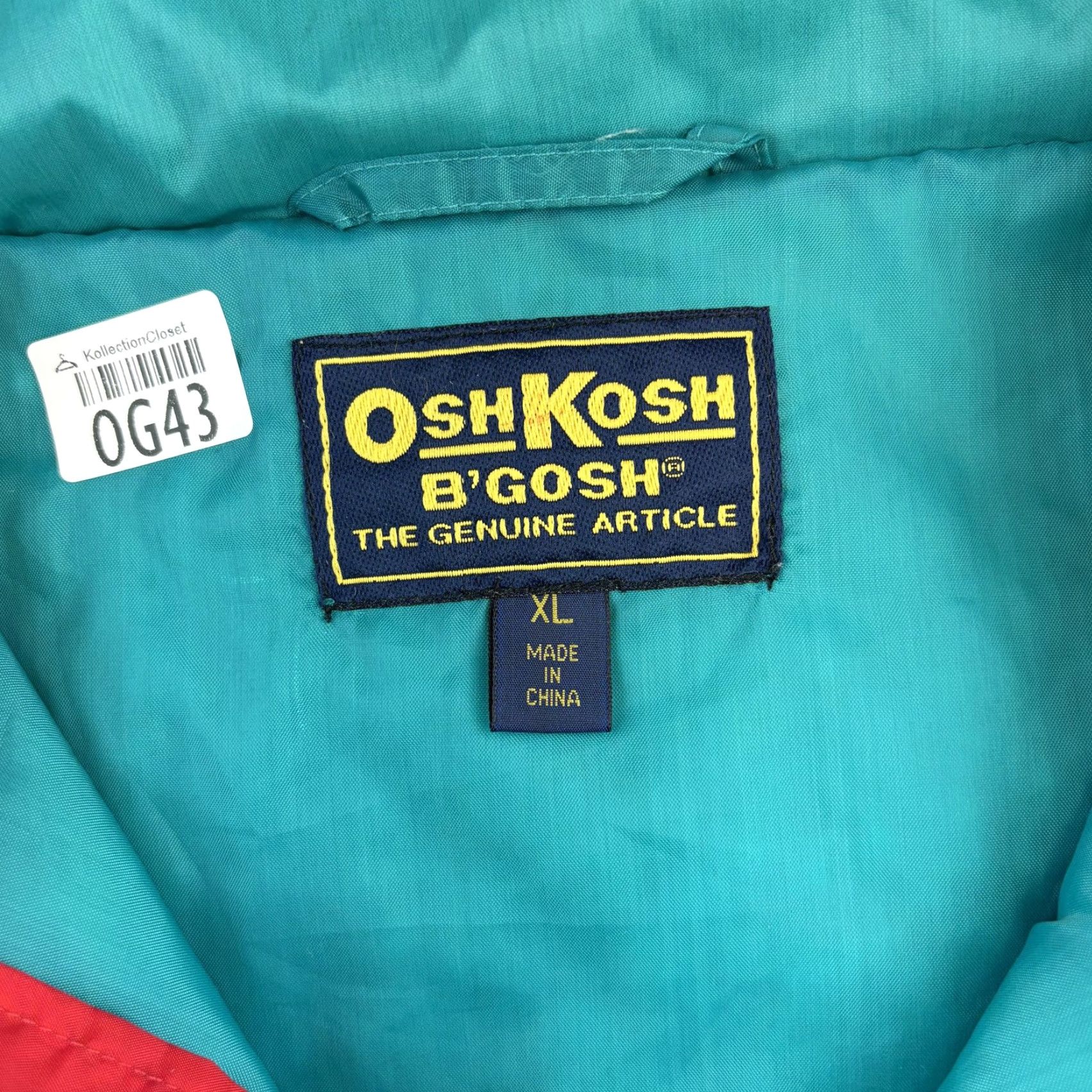 Vintage VINTAGE OshKosh B'gosh Jacket Mens XL Blue Quilted 1/4 Zip Pullover Outdoor 90s Size US XL / EU 56 / 4 - 7 Thumbnail