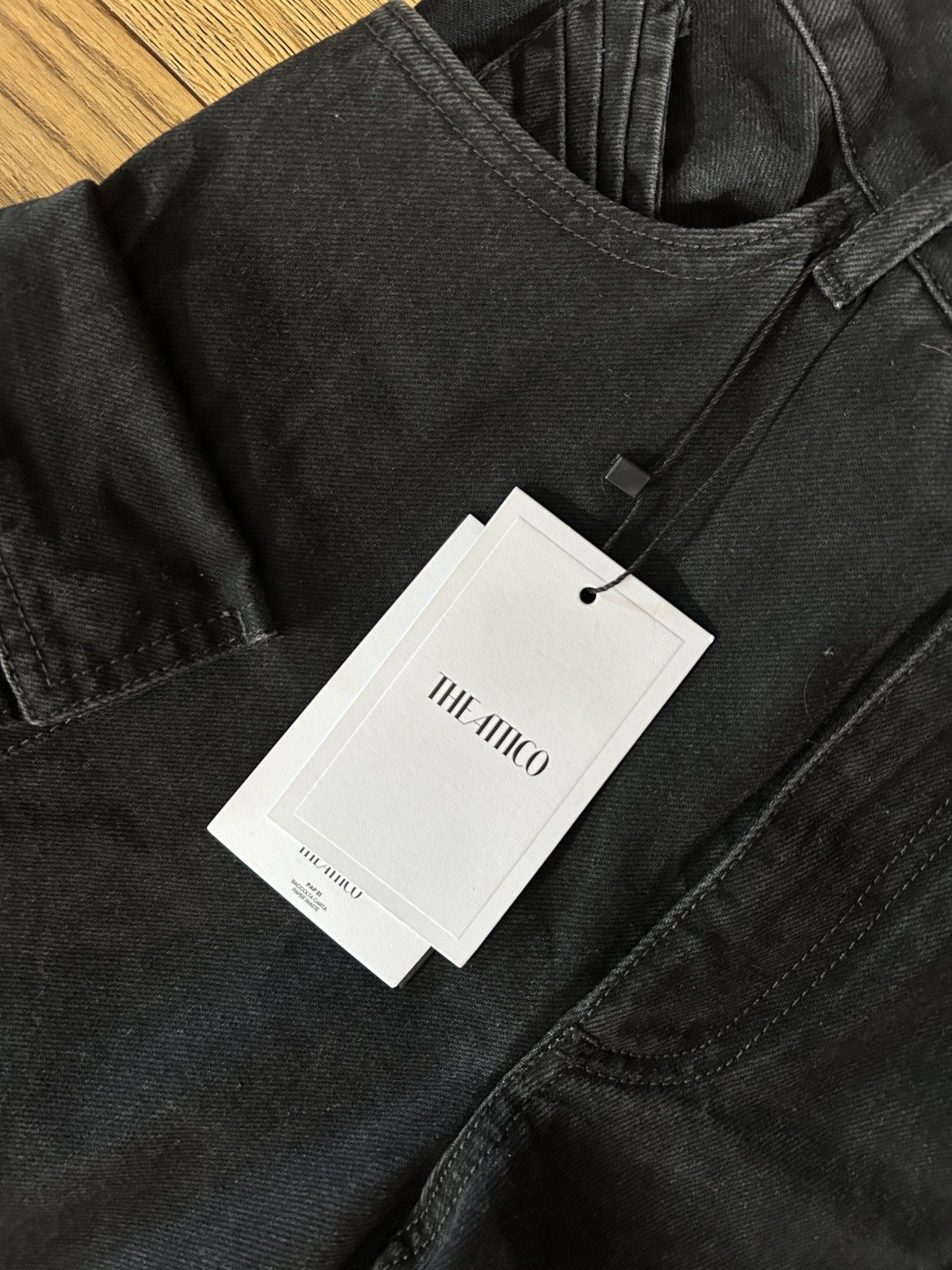 The Attico The Attico Fern Cargo Jeans Black Size 26" / US 2 / IT 38 - 10 Thumbnail