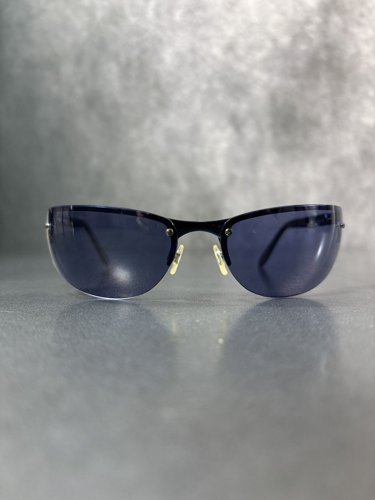 Emporio Armani × Vintage 2000s Emporio Armani Sunglasses Vintage Sporty Metal Wrap Size ONE SIZE - 5 Thumbnail