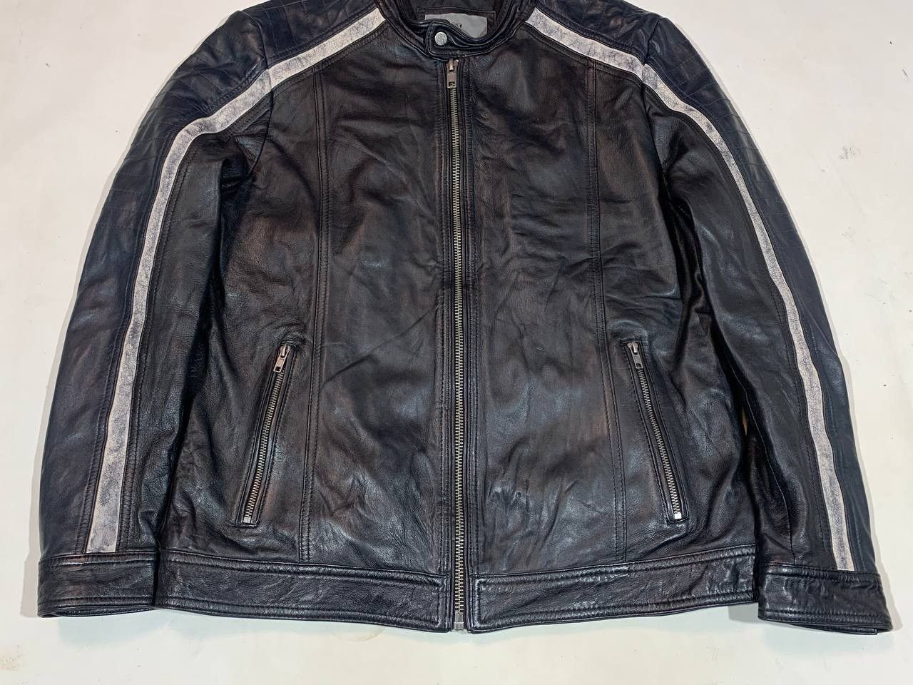 Other Lakeland Leather Racing Biker Jacket Size US L / EU 52-54 / 3 - 6 Thumbnail