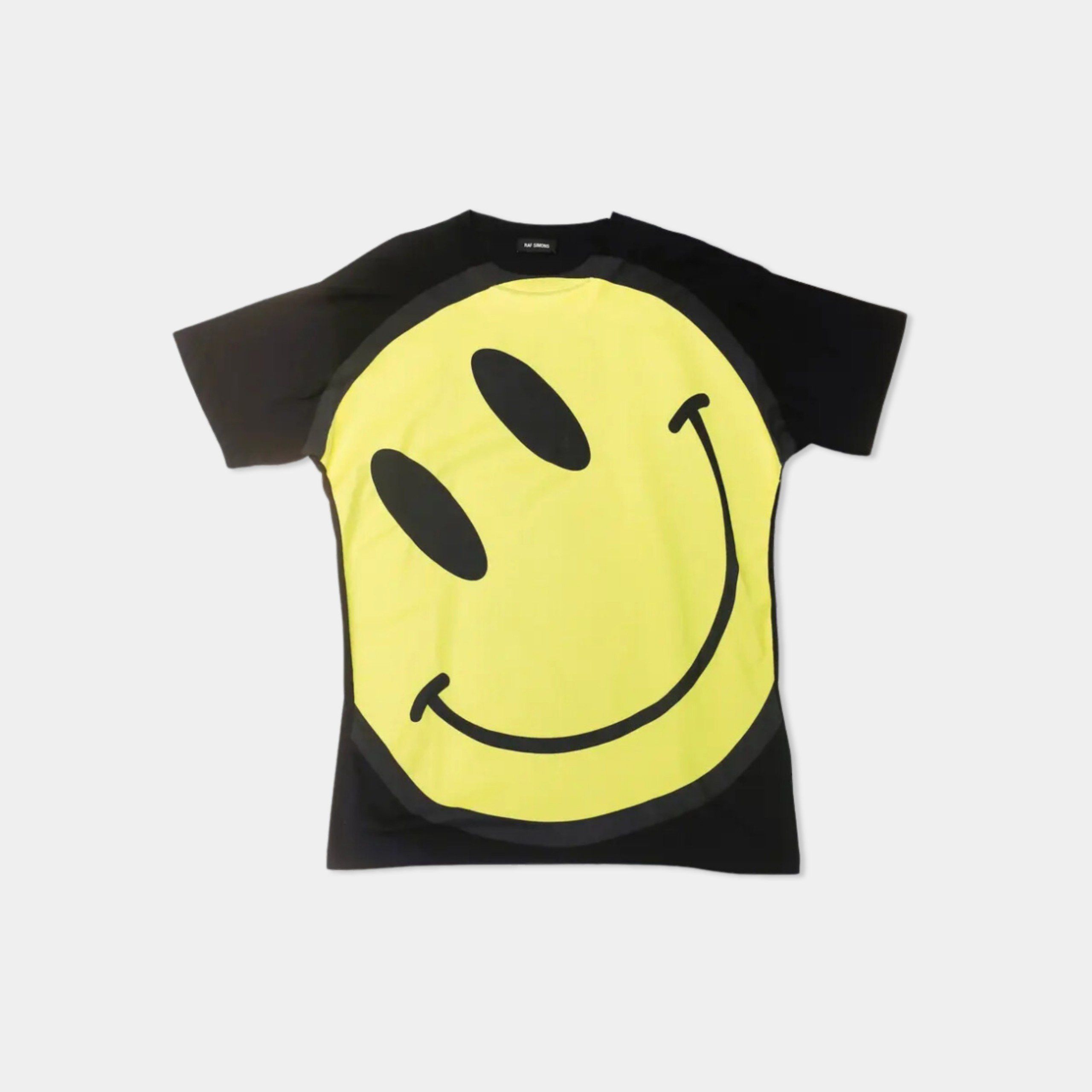 Raf Simons RAF SIMONS Big Fit Smiley T-Shirt BLACK Size US M / EU 48-50 / 2 - 1 Thumbnail