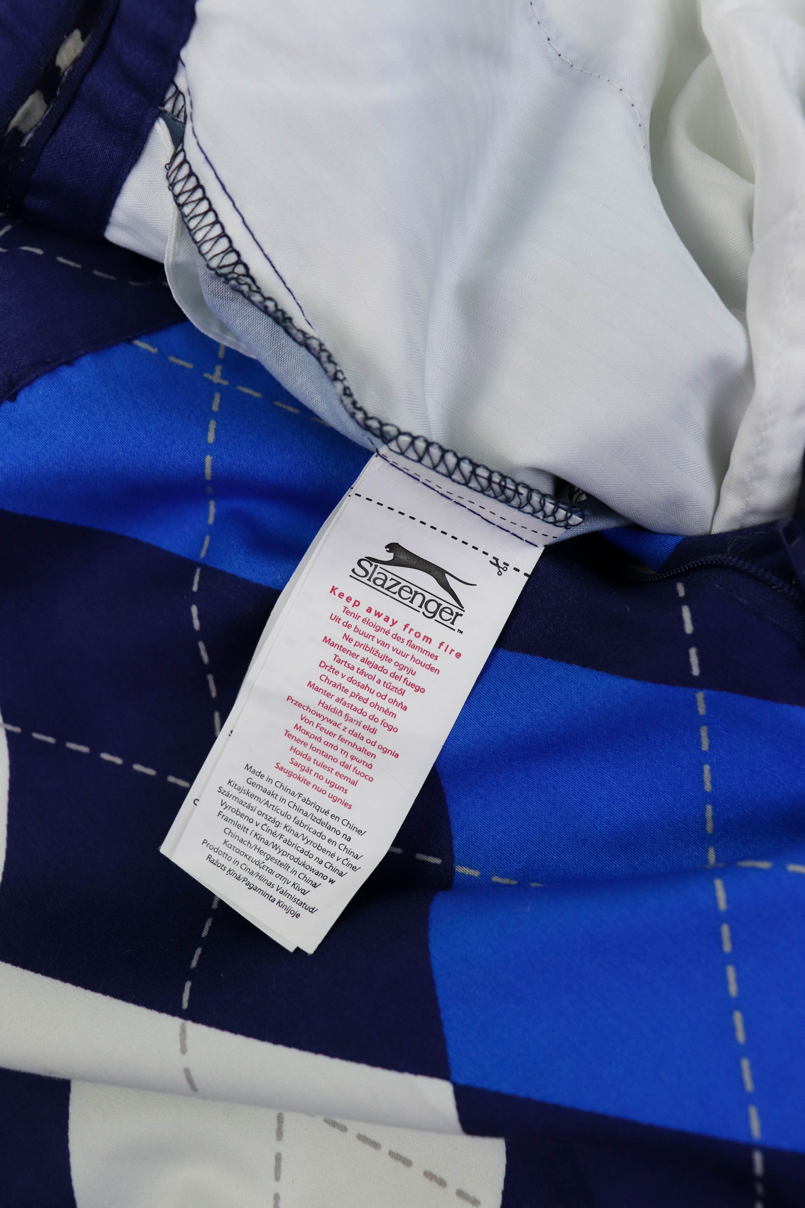 Other NWT Slazenger Funky Golf Navy Royal Checkered Trousers Pants Size US 34 / EU 50 - 10 Thumbnail
