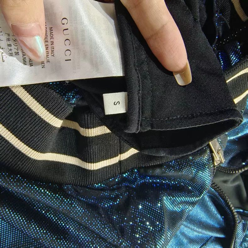 Gucci Gucci Blue glossy zipper jacket Size US S / EU 44-46 / 1 - 4 Thumbnail